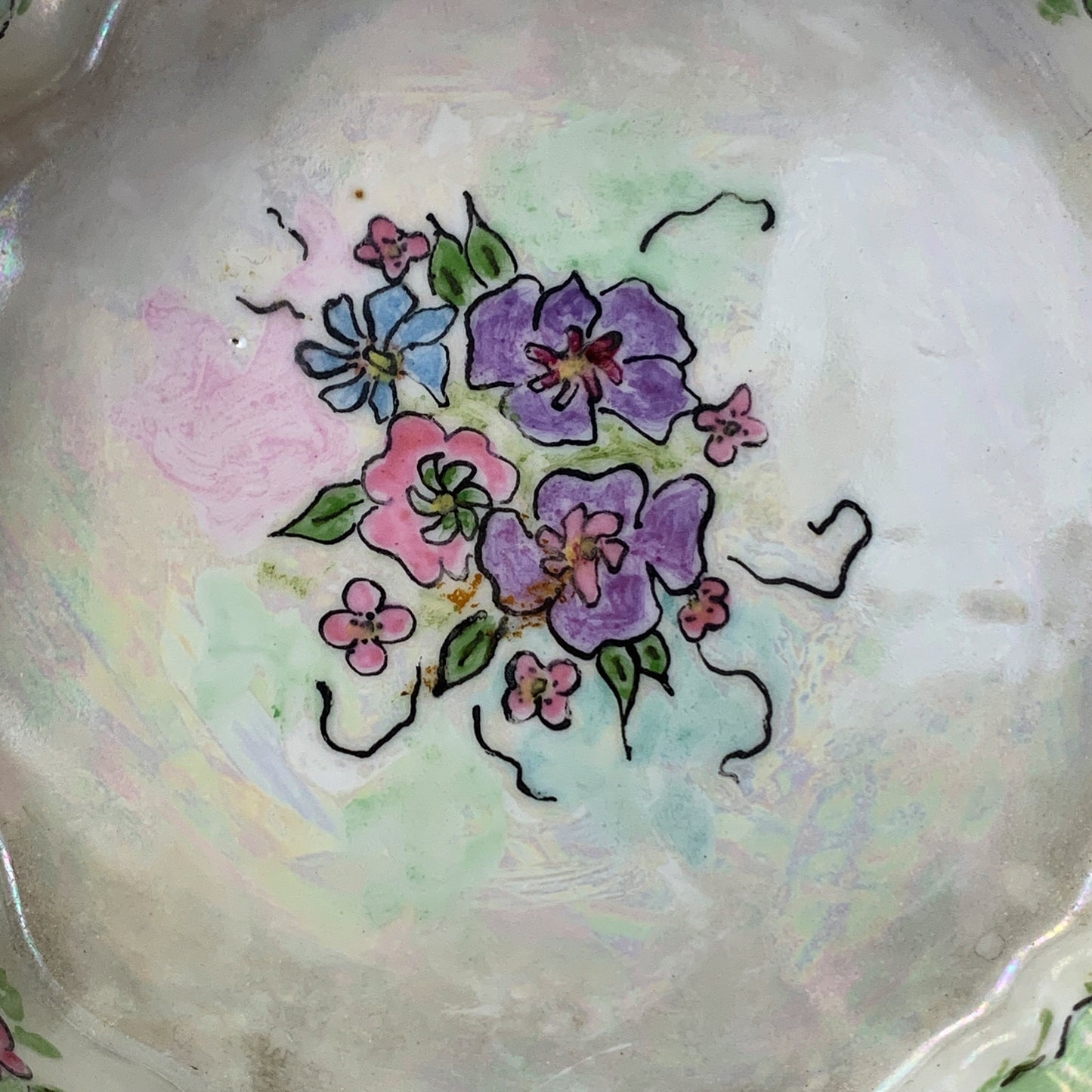 Noritake Hand-Painted Lusterware Dish