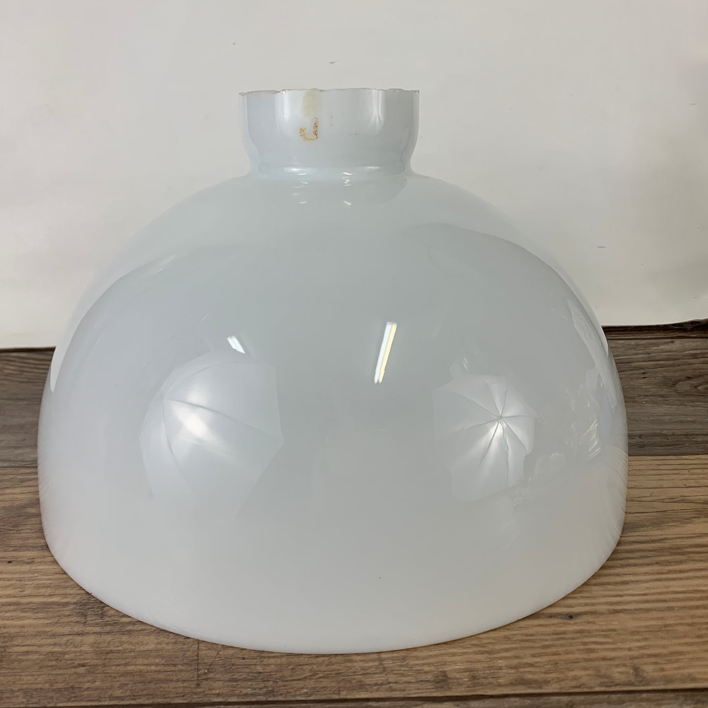 Milk Glass Pendant Shade, Dome Shaped Milk Glass Light Cover