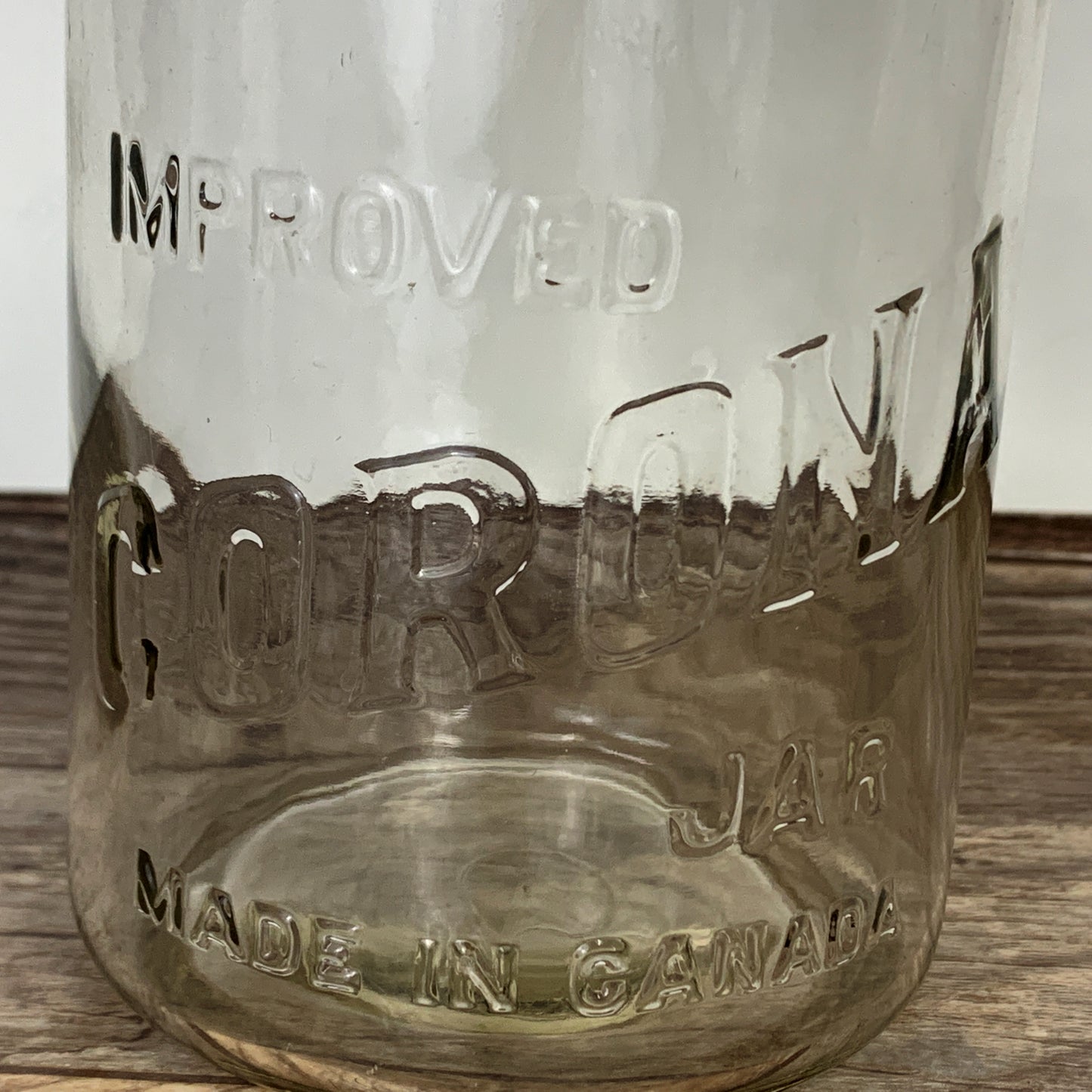 Improved Corona Made in Canada Fruit Jar Quart Size