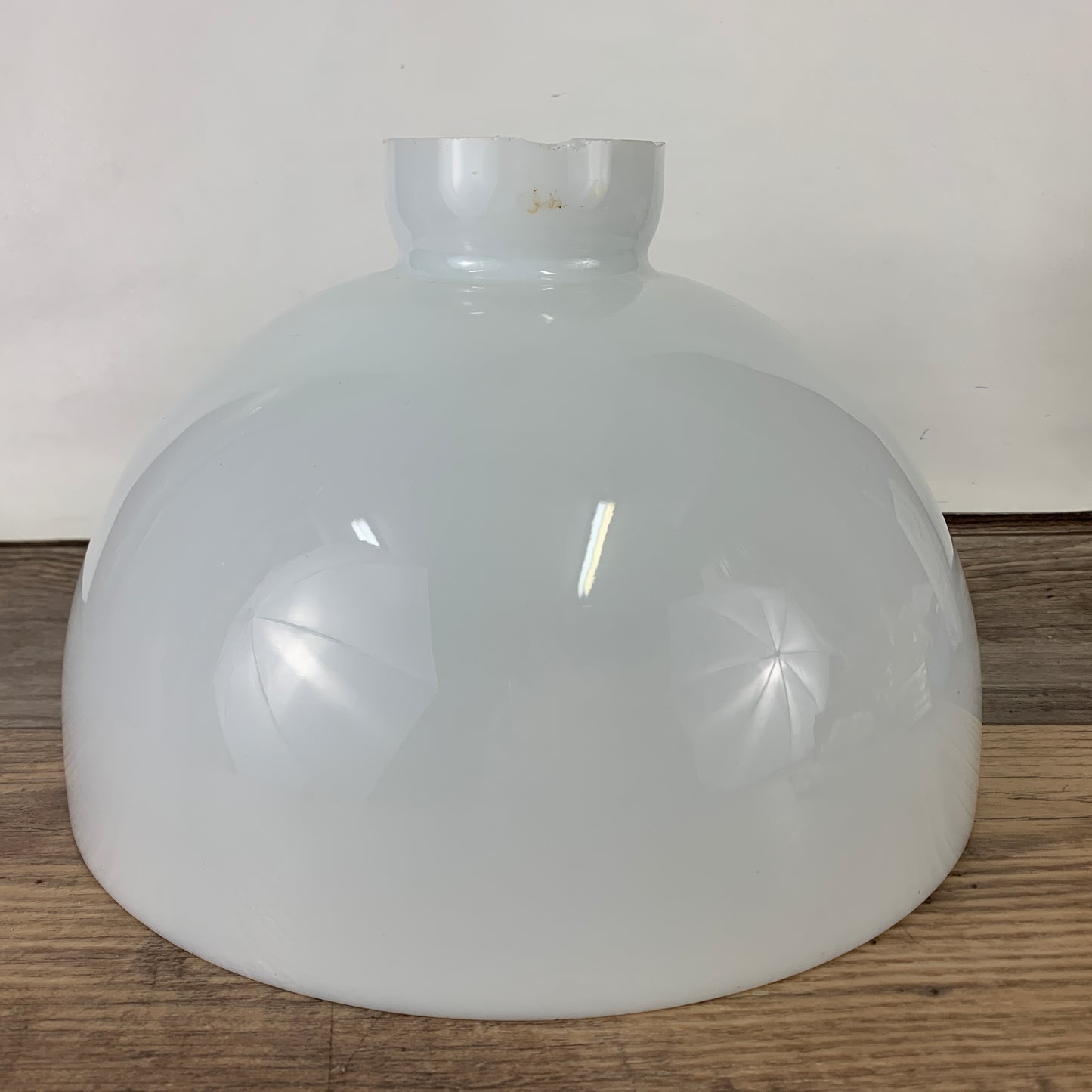 Milk Glass Pendant Shade, Dome Shaped Milk Glass Light Cover