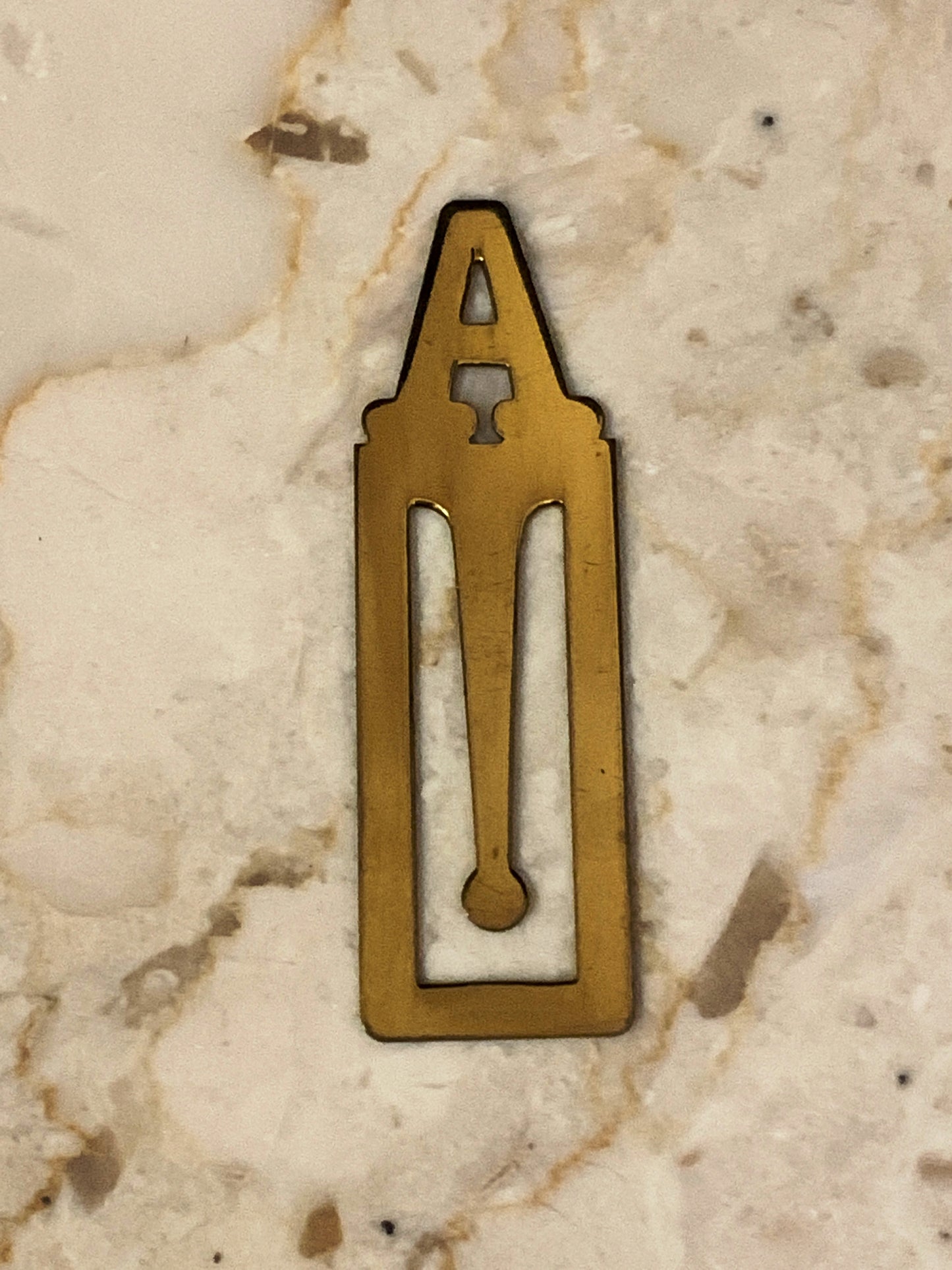 Letter A Monogram Money Clip