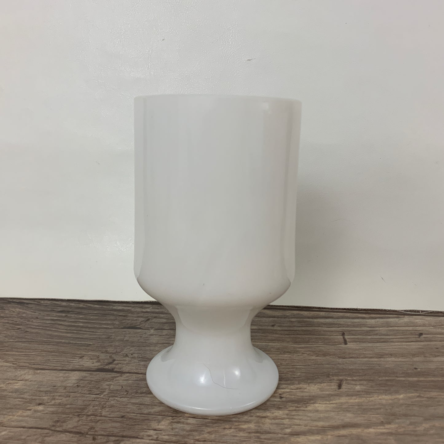 Milk Glass Pedestal Coffee Mugs, Set of 2 Vintage Mugs