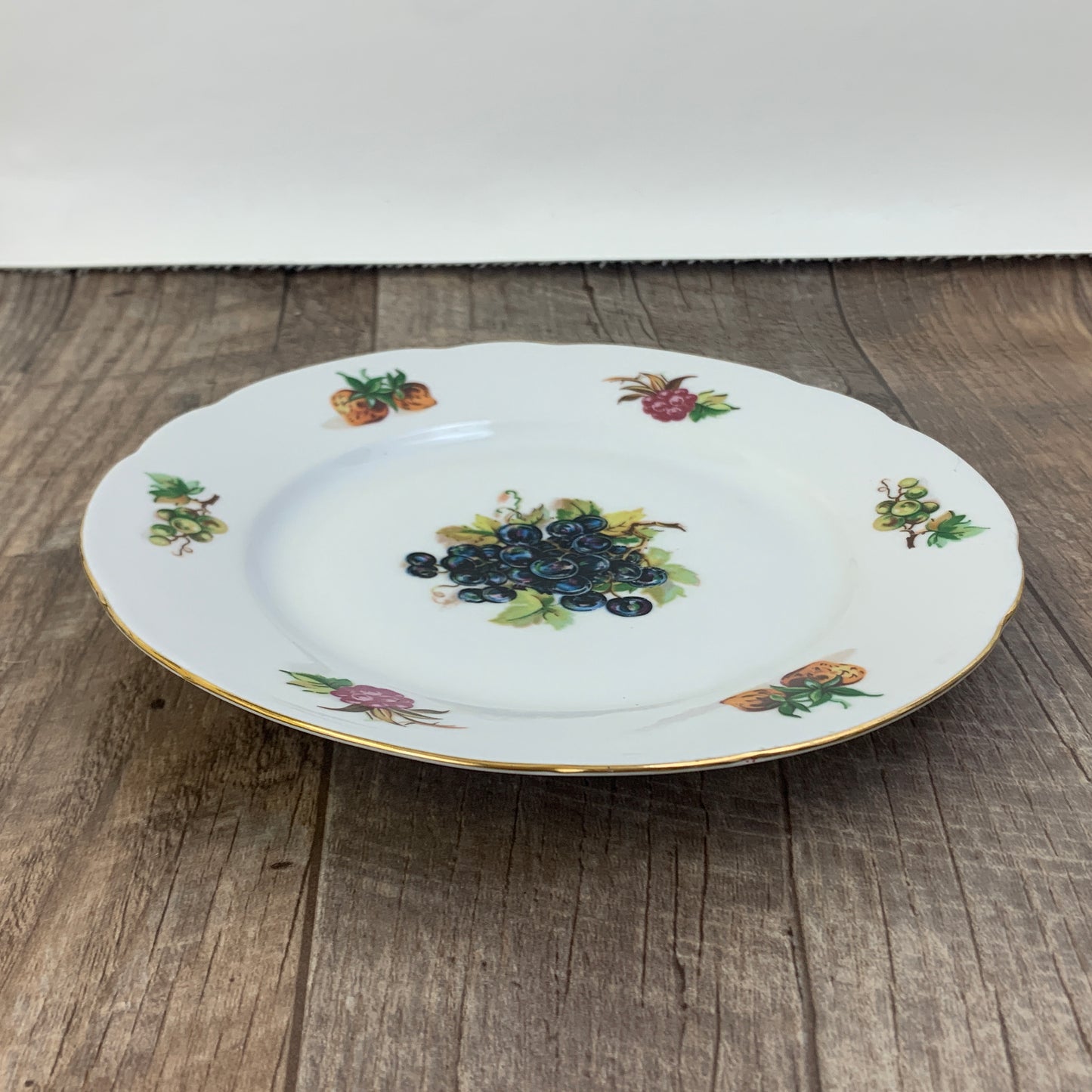 Set of 3 Vintage China Plates, Salad Plates, Dessert Plates Made in Czechoslovakia