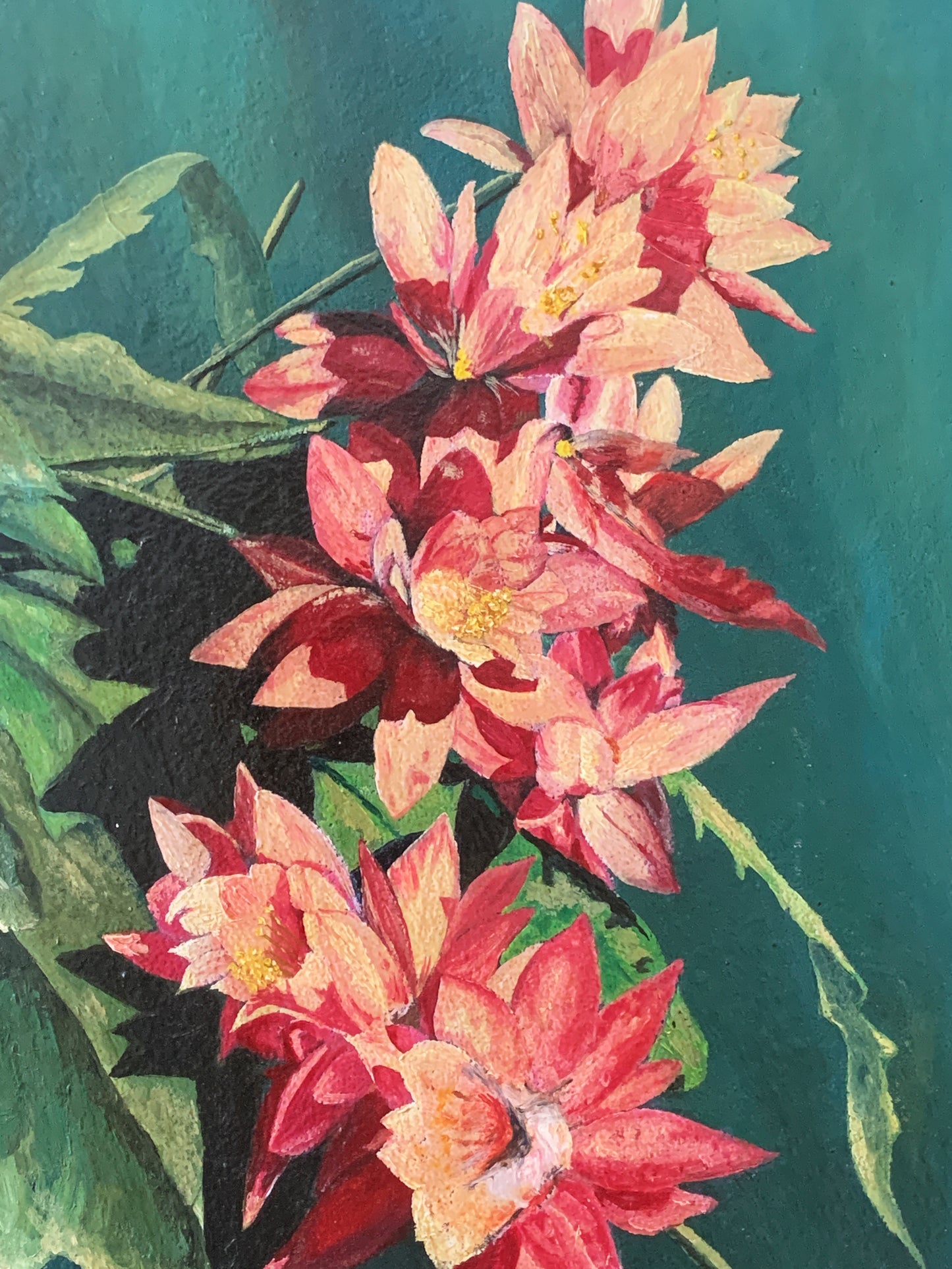 Acrylic on Board Floral