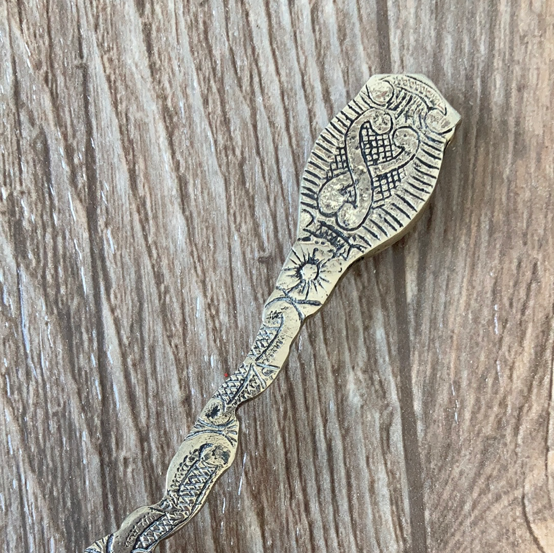Argentina Vintage Souvenir Spoon with Stone