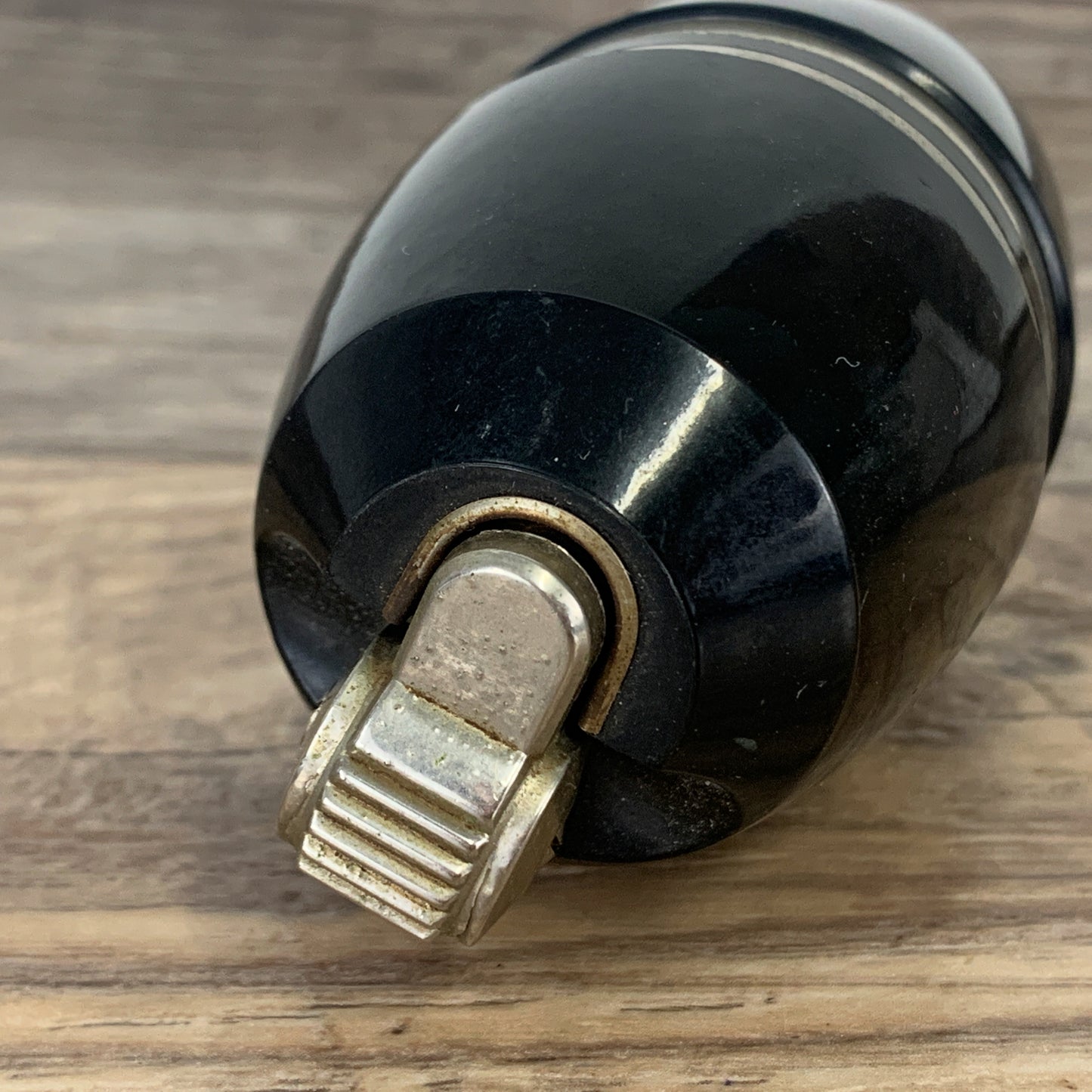 Black Vintage Table Lighter, Poppell Made in Holland