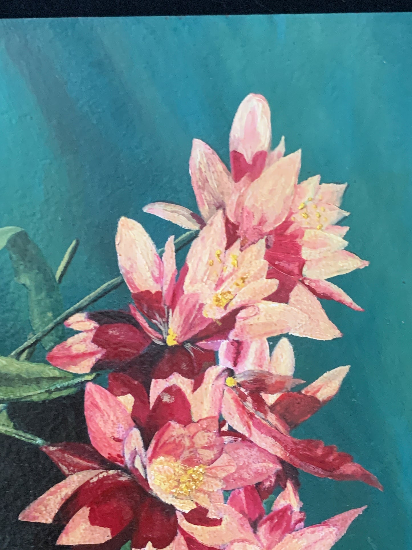 Acrylic on Board Floral
