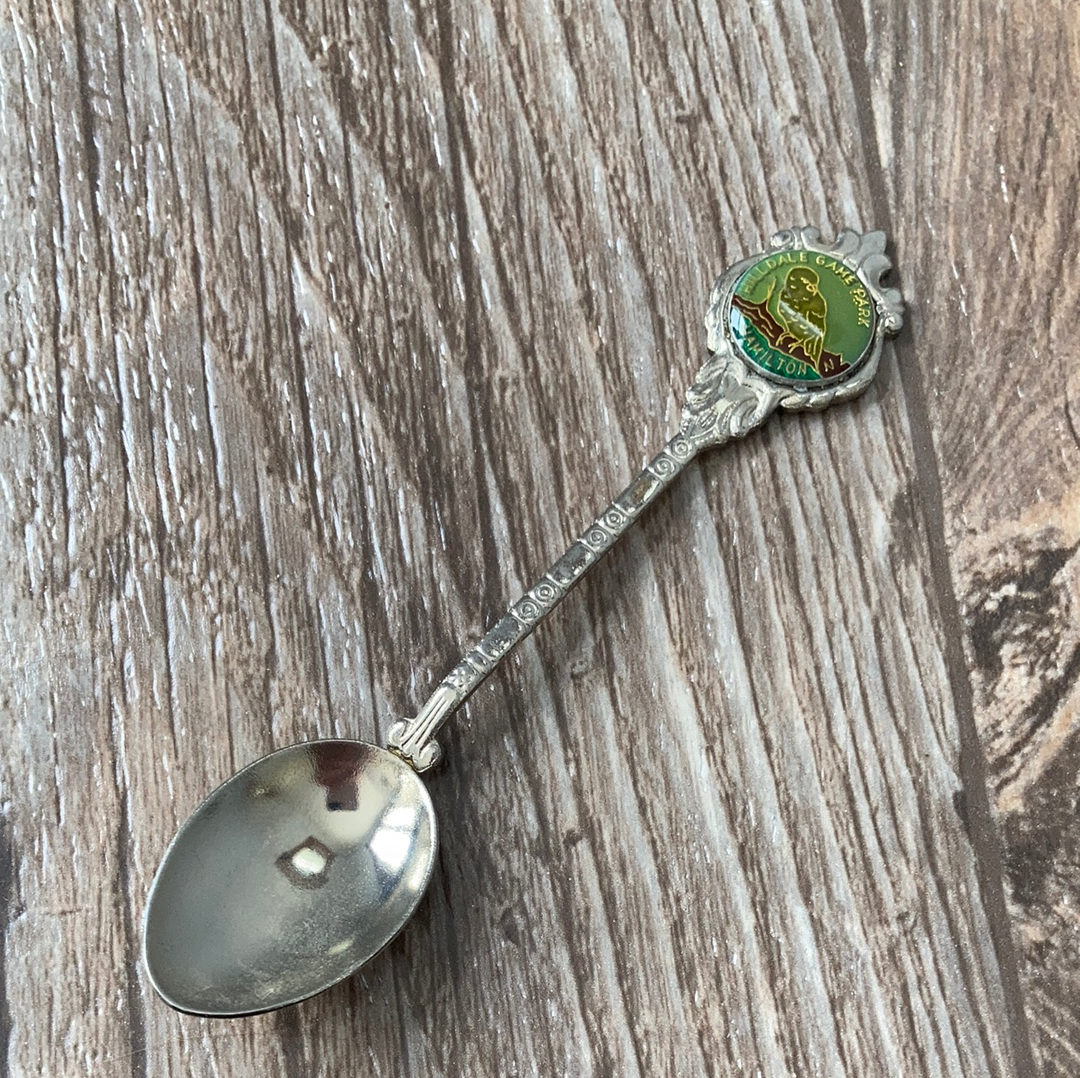 Hilldale Game Park Hamilton New Zealand Collectible Souvenir Spoon
