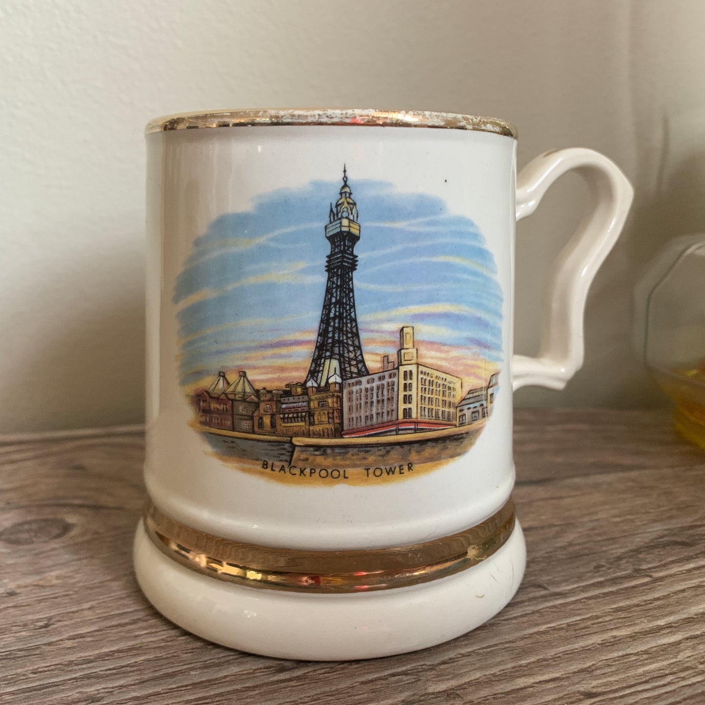 Blackpool Souvenir Mug Blackpool Tower City Scene Vintage Travel Souvenir