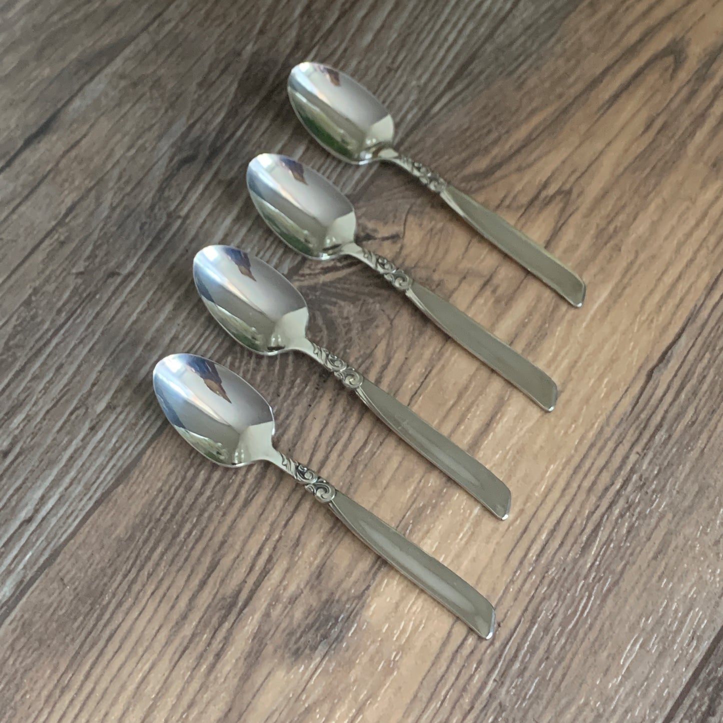 Silver Plated Demitasse Spoons, Community Plate Small Teaspoons