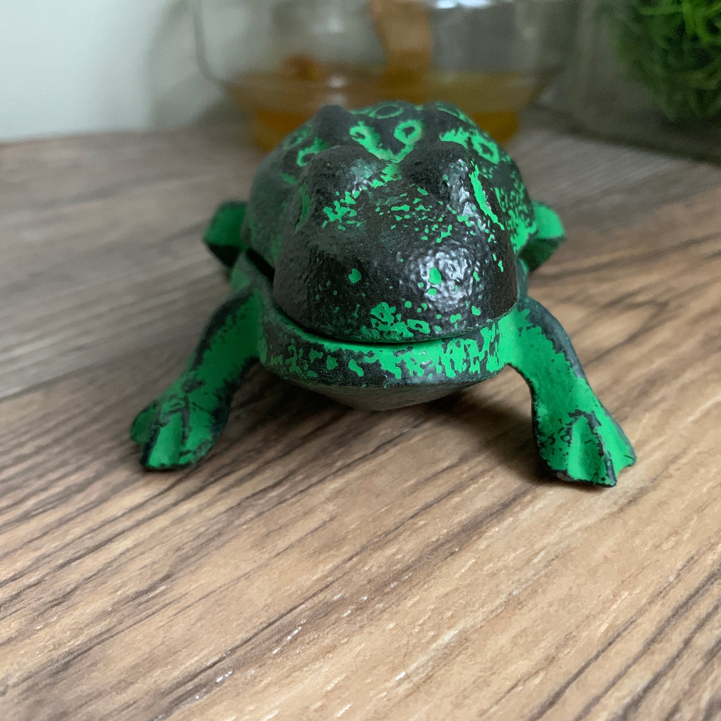Cast Metal Frog Trinket Box Frog