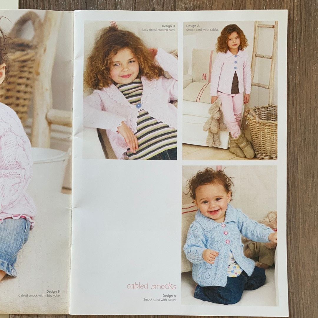 Unisex Sweaters Cardigans Hats in Snuggly DK for Babies to 7 years by Sirdar UK
