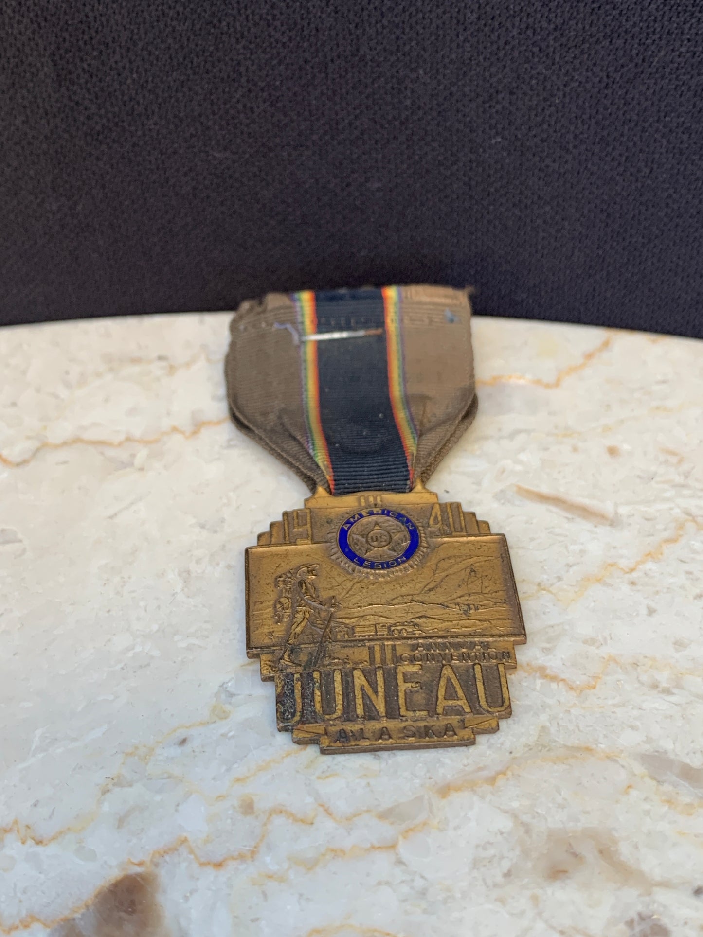 Juneau, Alaska 1940 Legion Medal - no pin