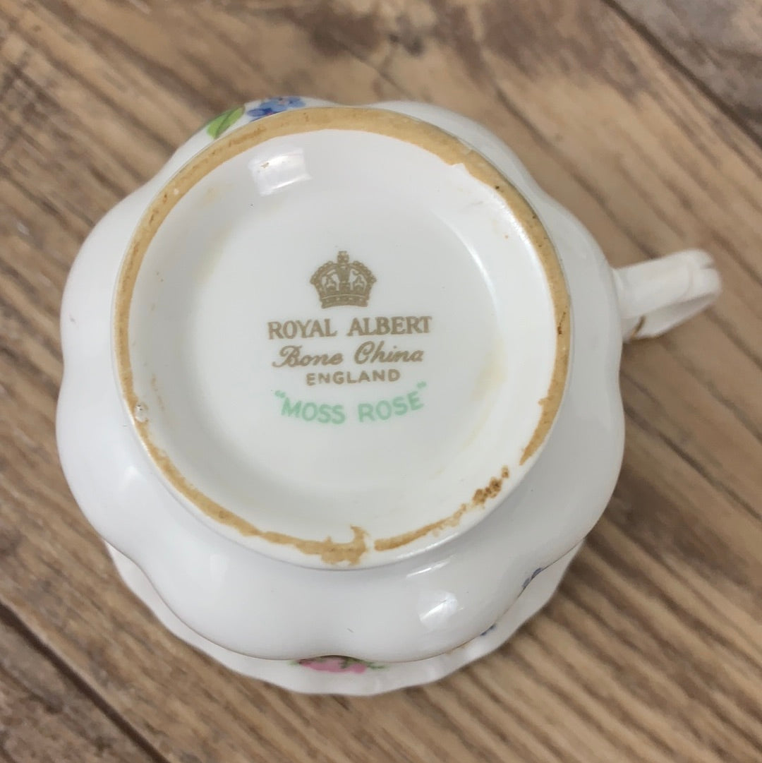 Royal Albert Moss Rose Teacup and Saucer
