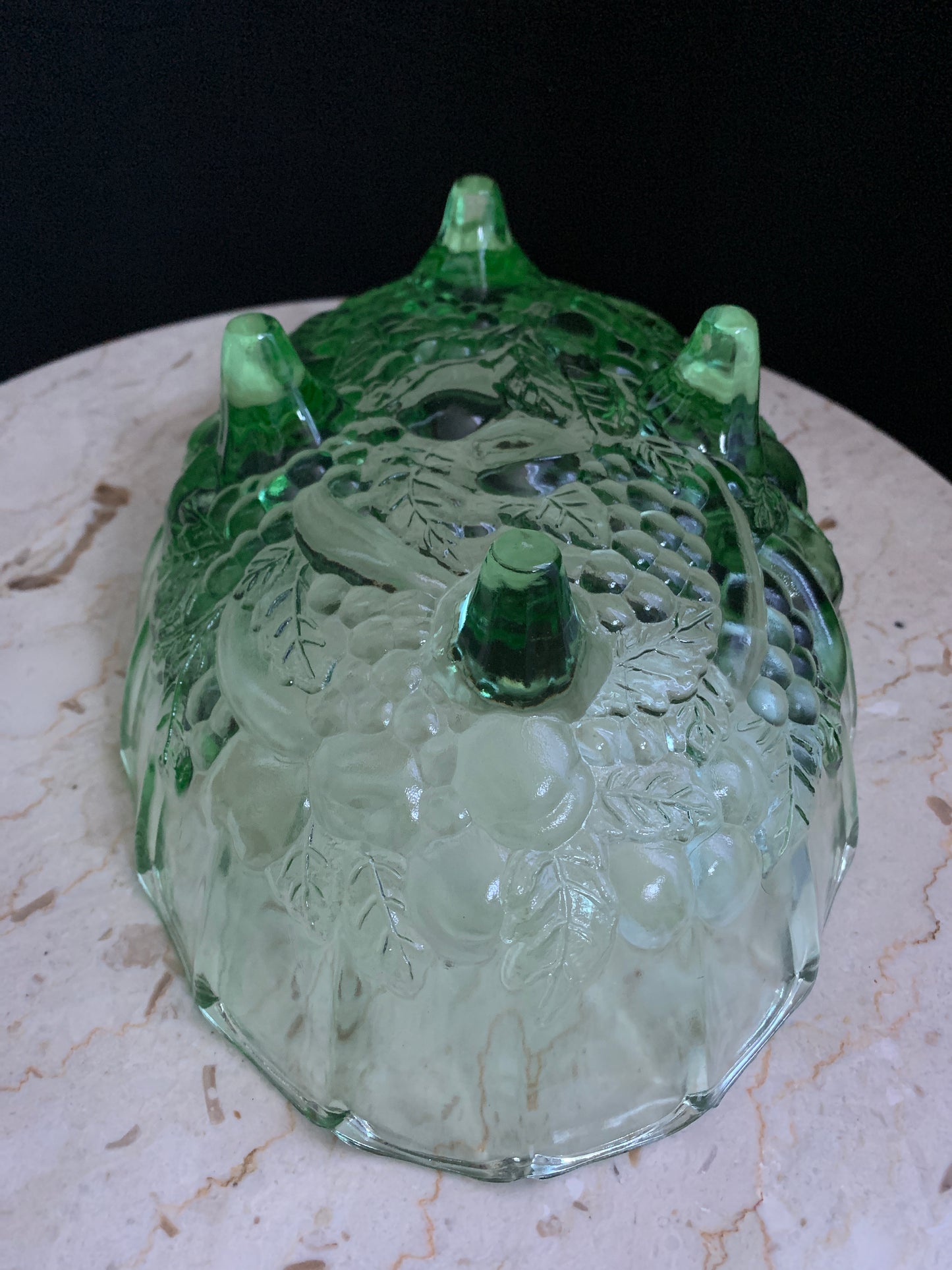 Indiana Glass Vintage Green Fruit Bowl