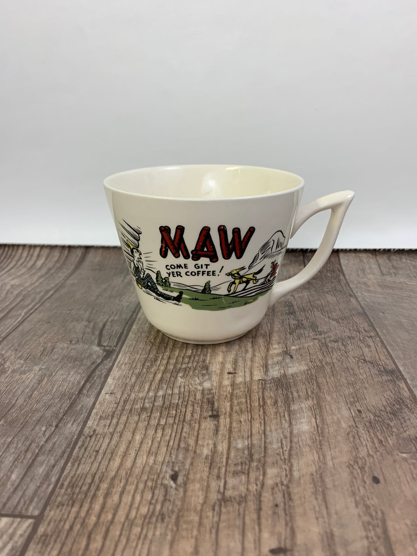 Vintage Coffee Mug "Maw Come Git Yer Coffee" Funny Coffee Mug Gift for Mom