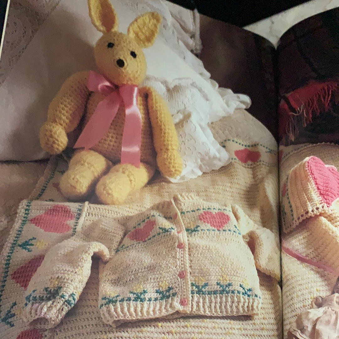 Romantic Crochet Vintage Crochet Pattern Book Hard Cover Reference Book