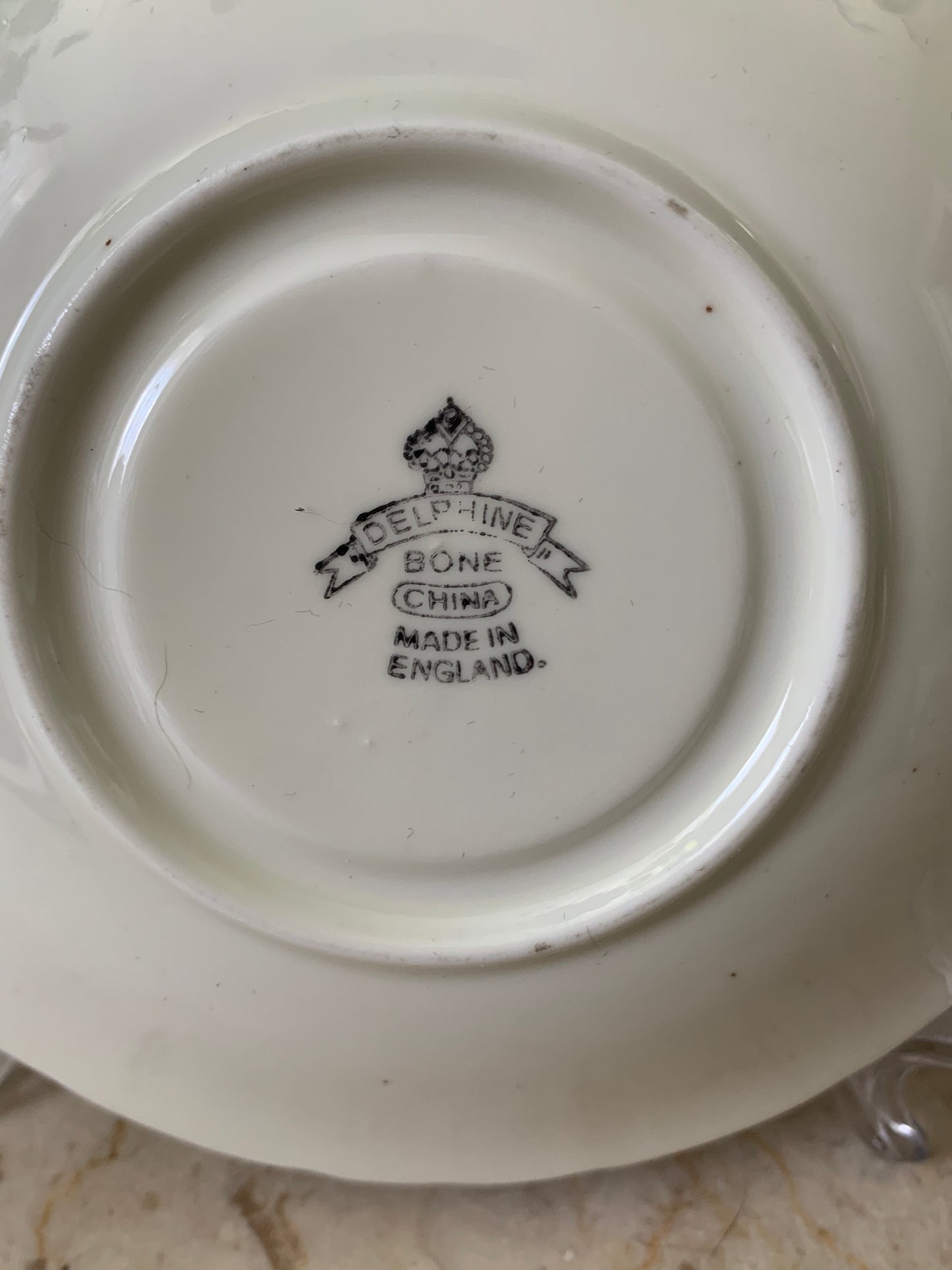 Hand Painted Floral Vintage Teacup and Saucer Set
