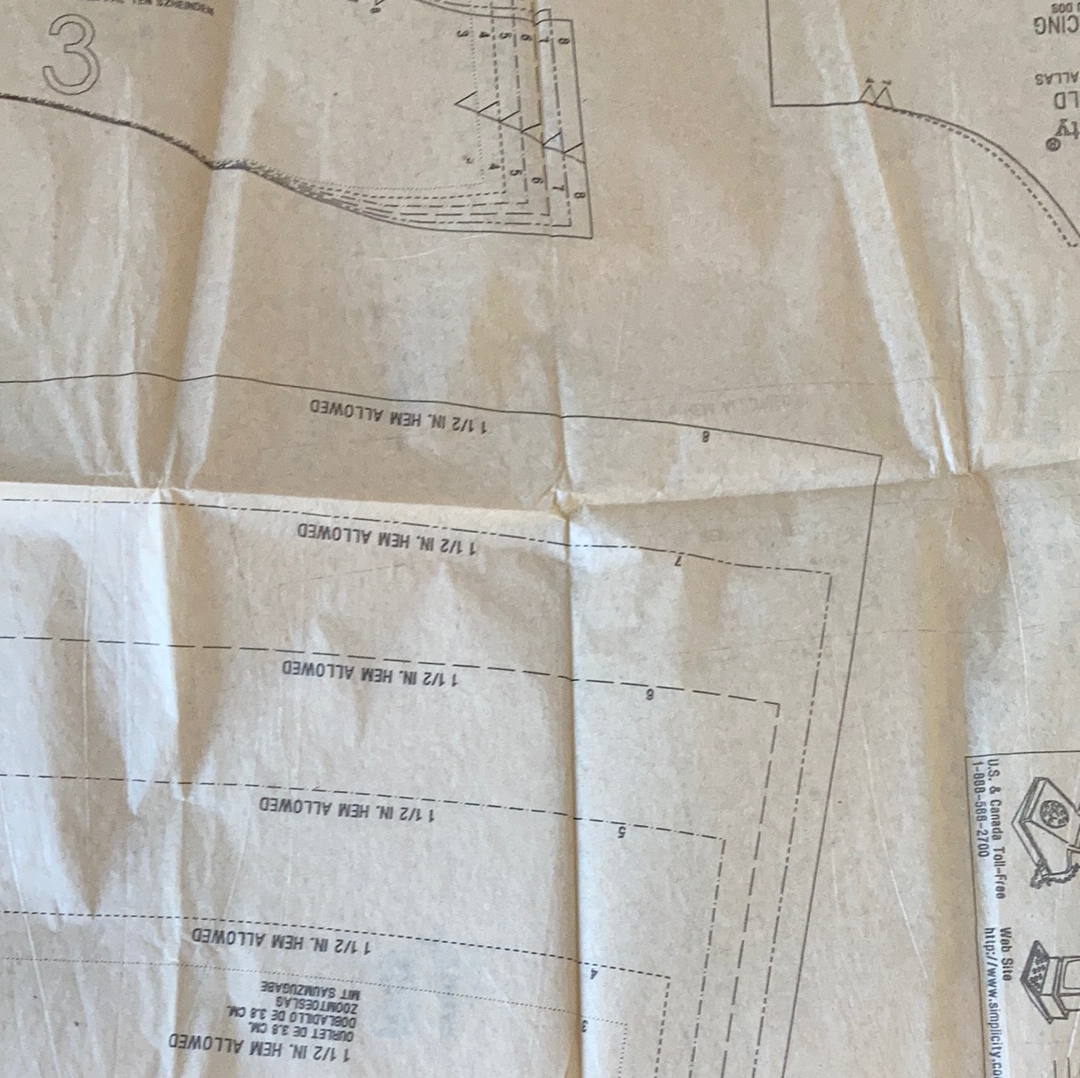 Girls Sleeveless Dress Sewing Pattern Size 3 to 8 Simplicity 8598