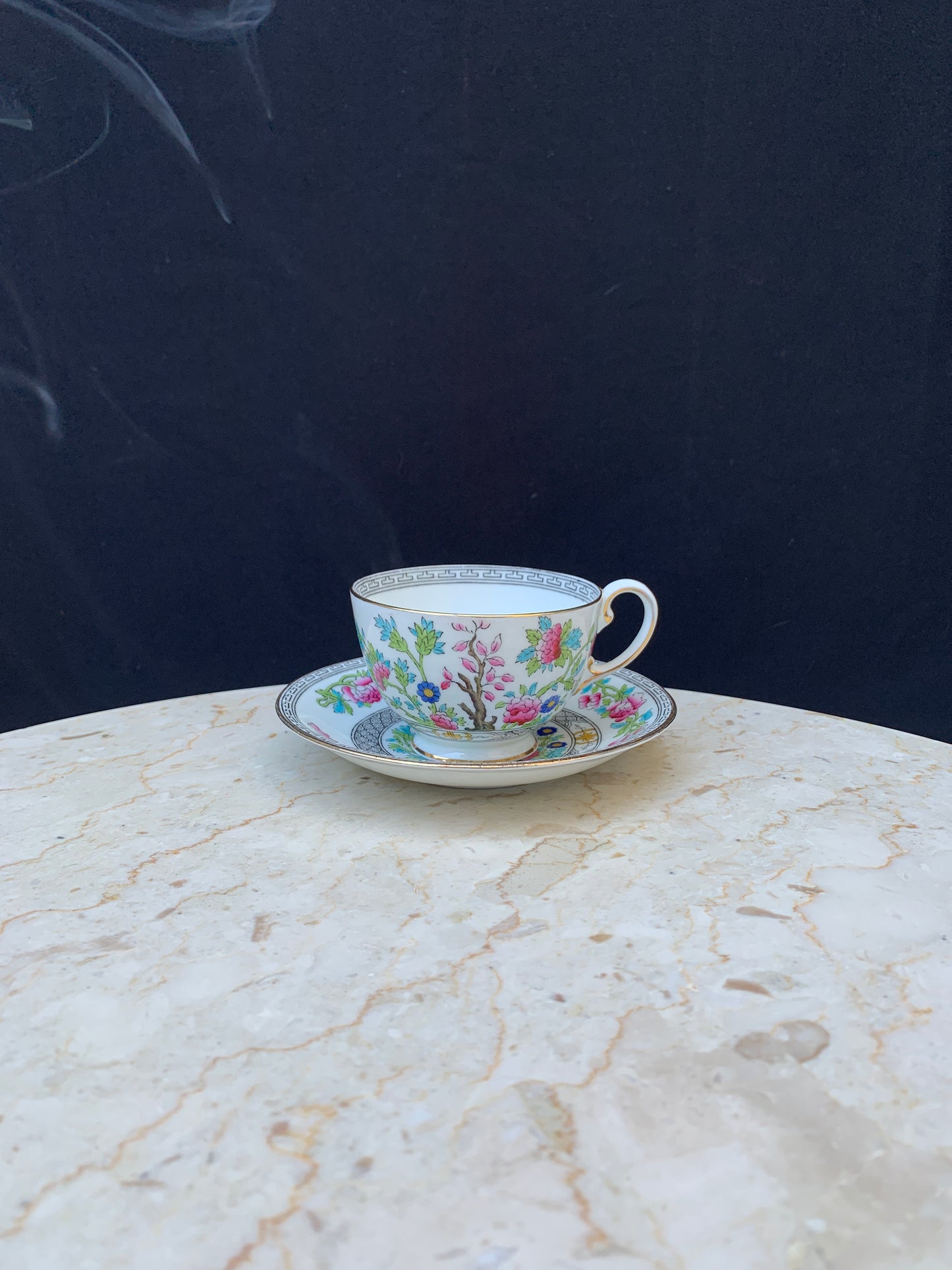 Aynsley Indian Tree Vintage Tea Cup and Saucer