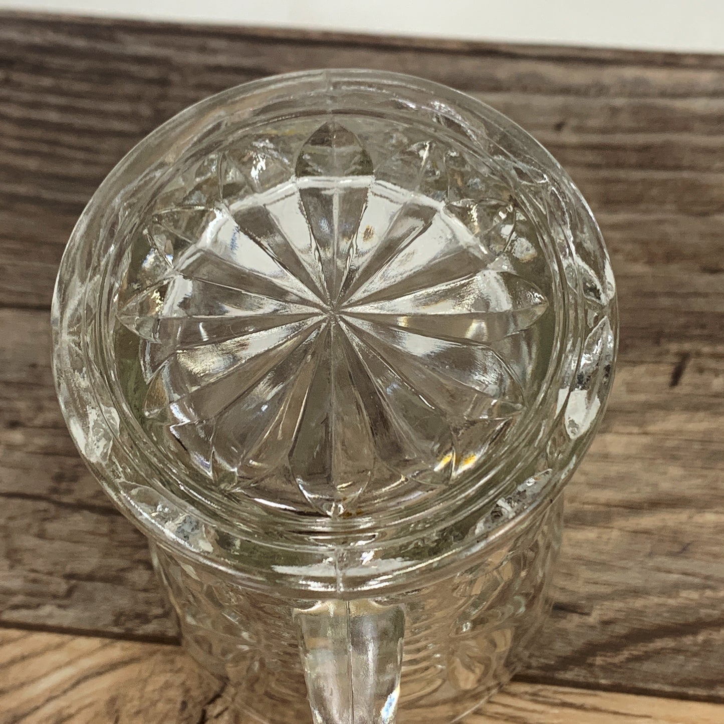 Clear Pressed Glass Small Pitcher