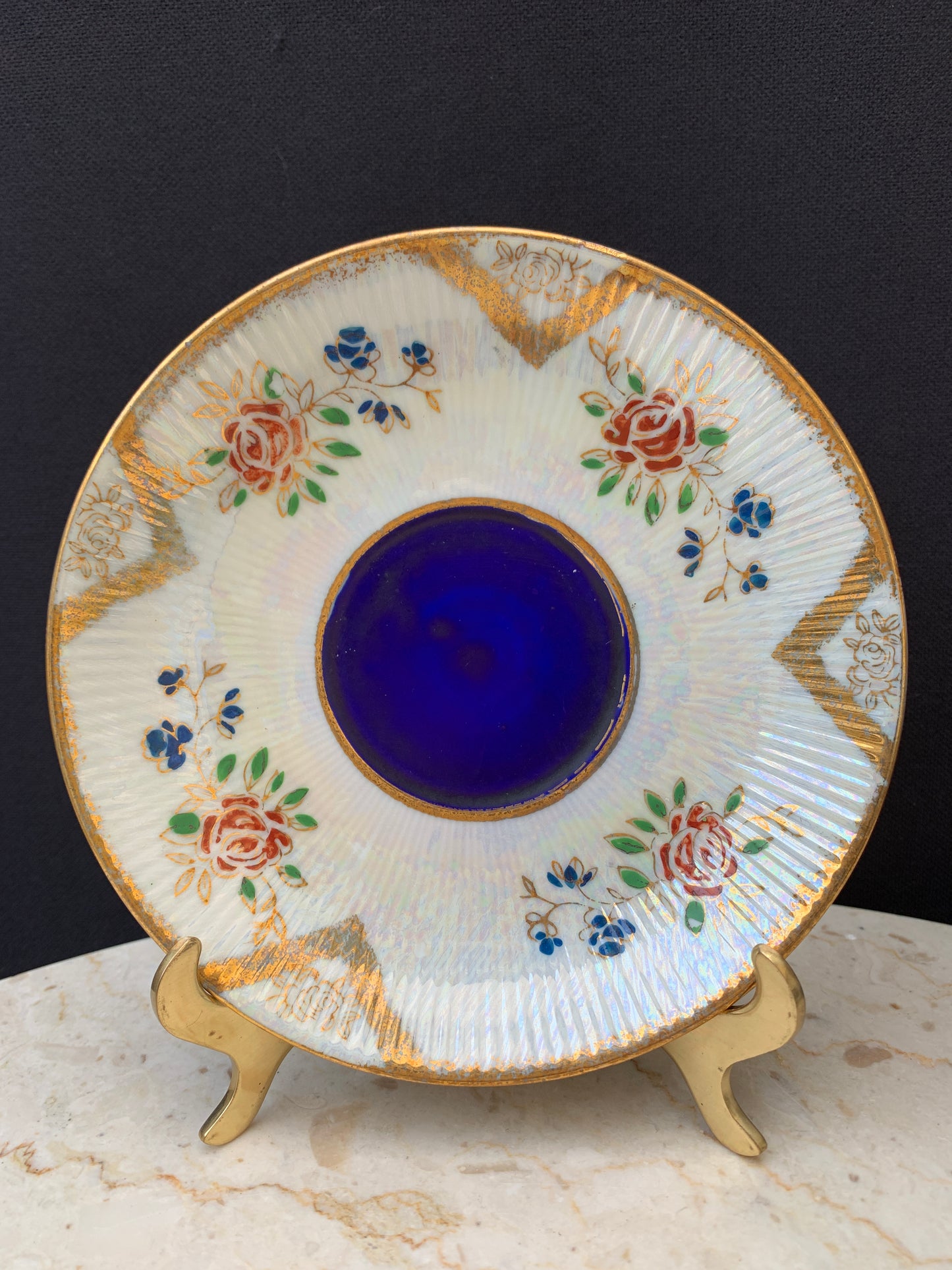Luster Ware Tea Cup Made in Japan Footed Teacup