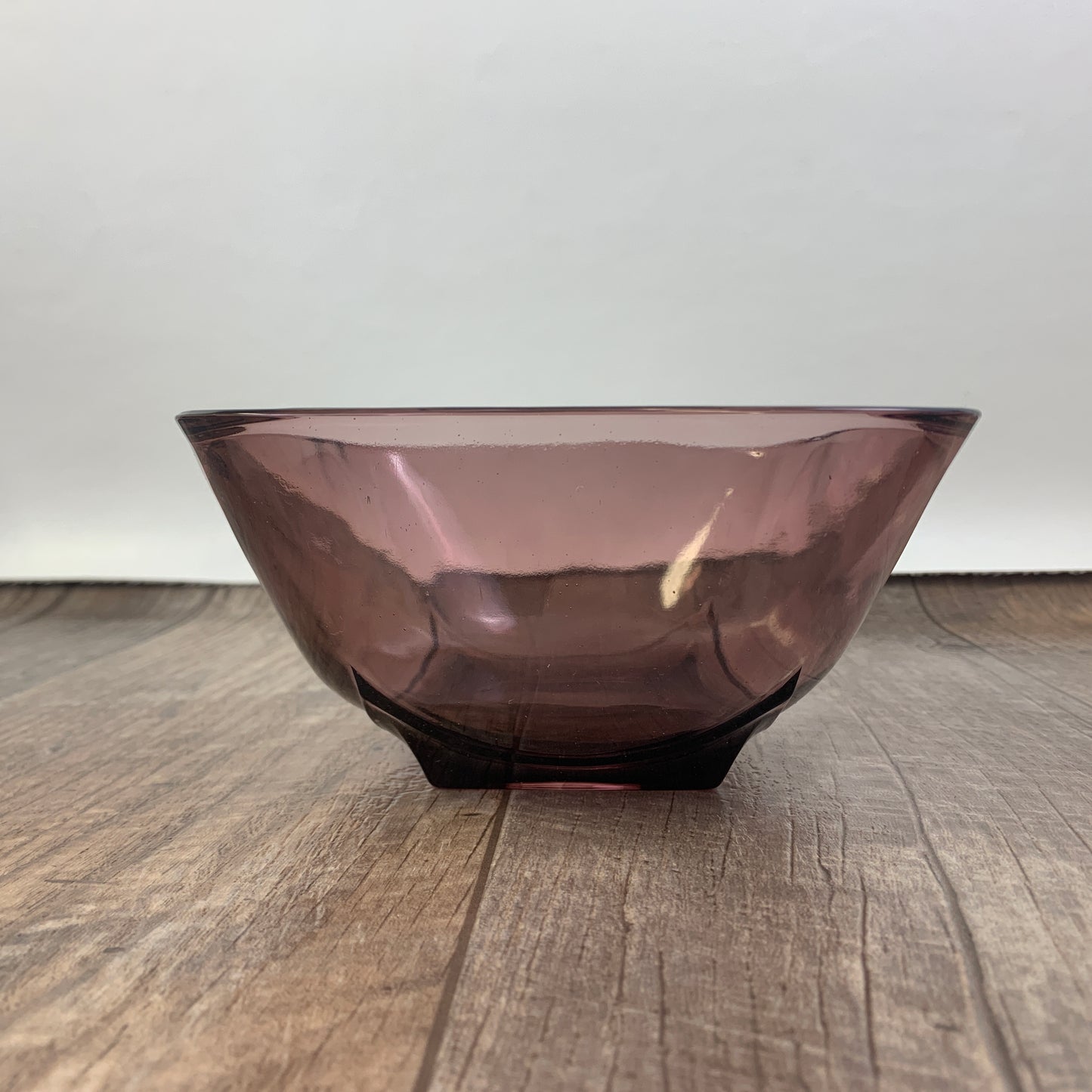 Hazel Atlas Colony Amethyst Bowl, Square Glass Bowl