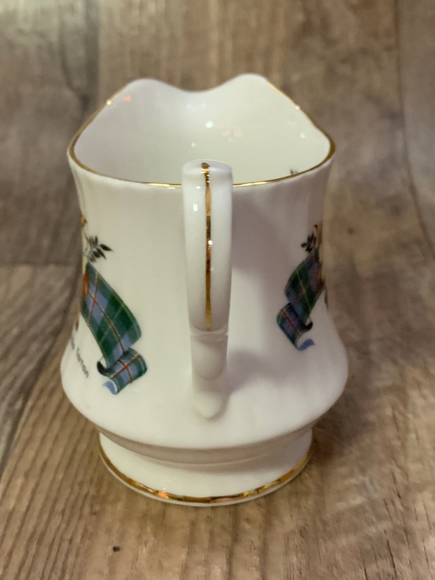 Vintage China Cream and Sugar set Prince China British Columbia Tartan