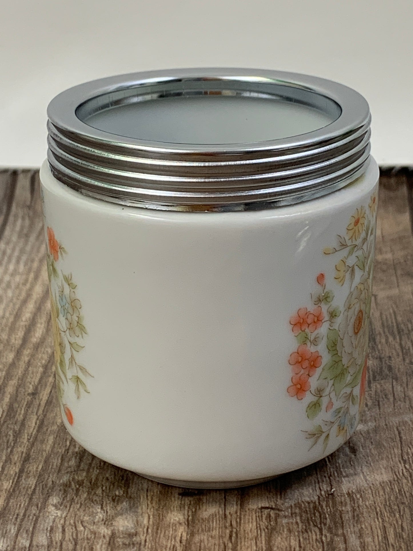 Vintage Floral Pattern Large Egg Coddler Made in Japan Vintage Coddler Grand Millennial Gift