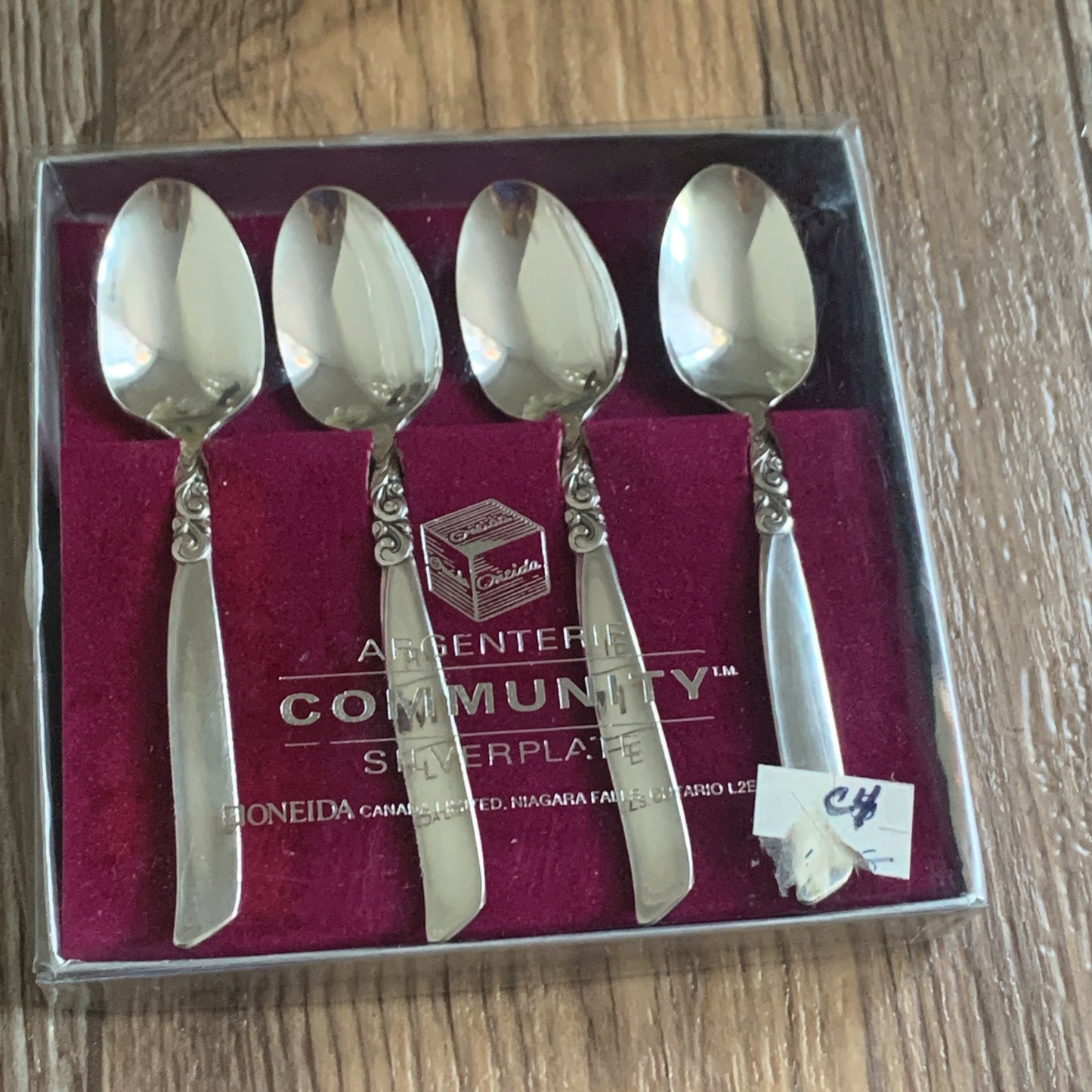 Silver Plated Demitasse Spoons, Community Plate Small Teaspoons