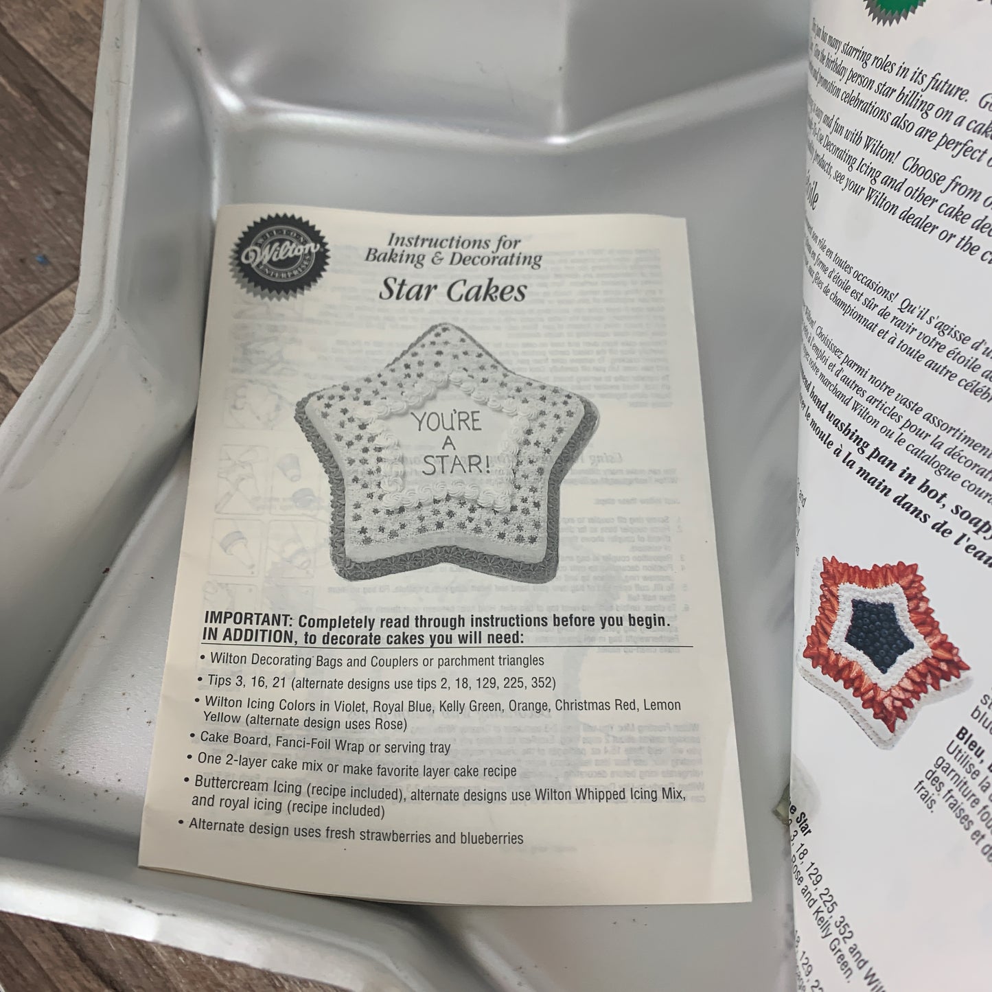Vintage Wilton You're a Star Cake Pan, Star Shaped Aluminum Cake Pan