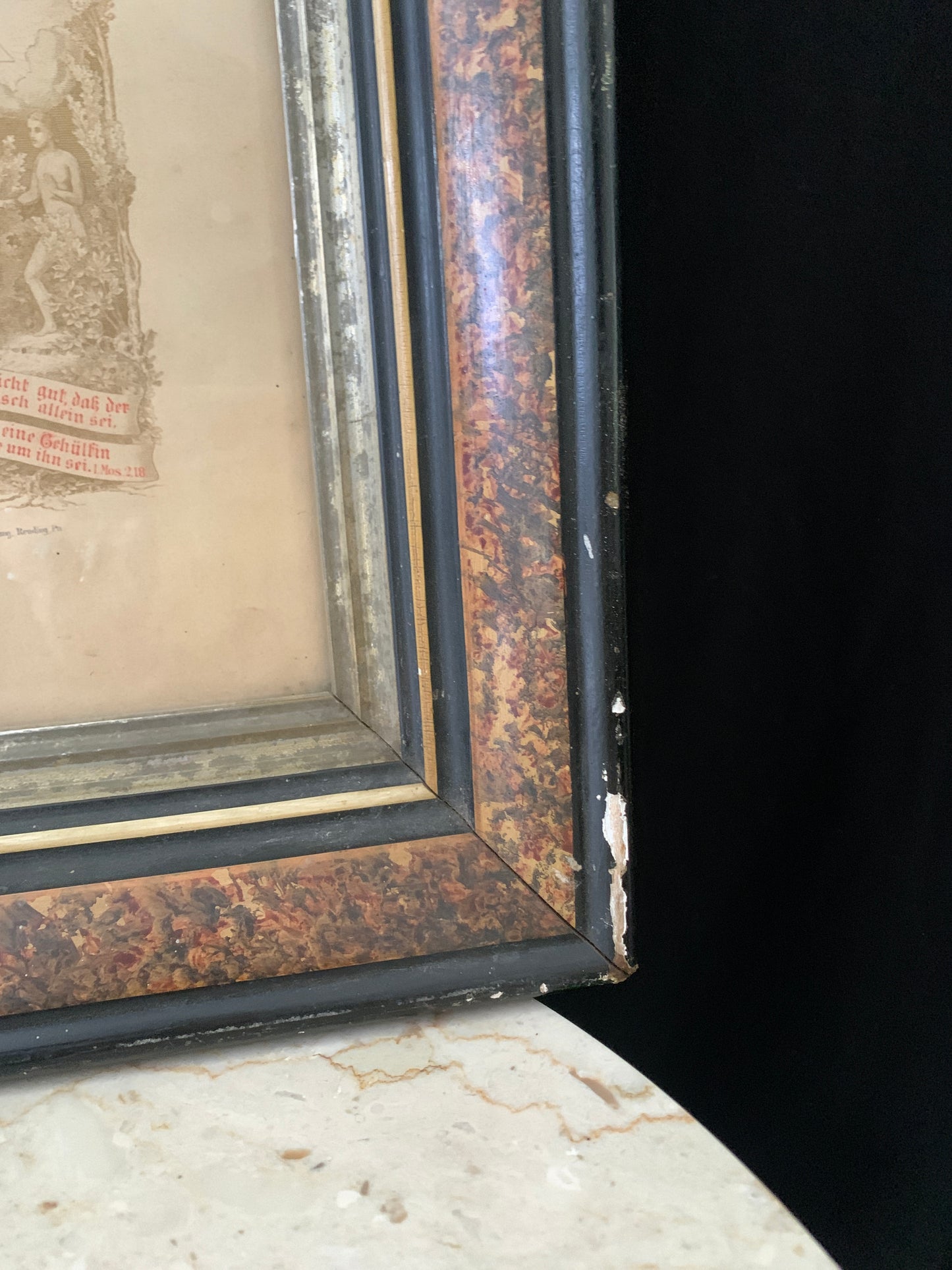 Antique Birth Certificate 1892 Framed Certificate of Birth