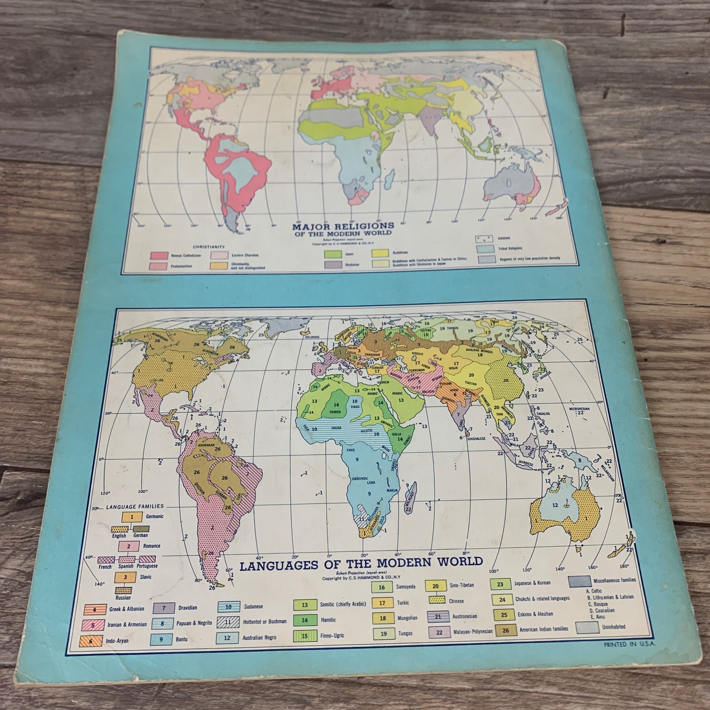 Hammond's Historical Atlas 1957 Vintage School Atlas of Historical Maps