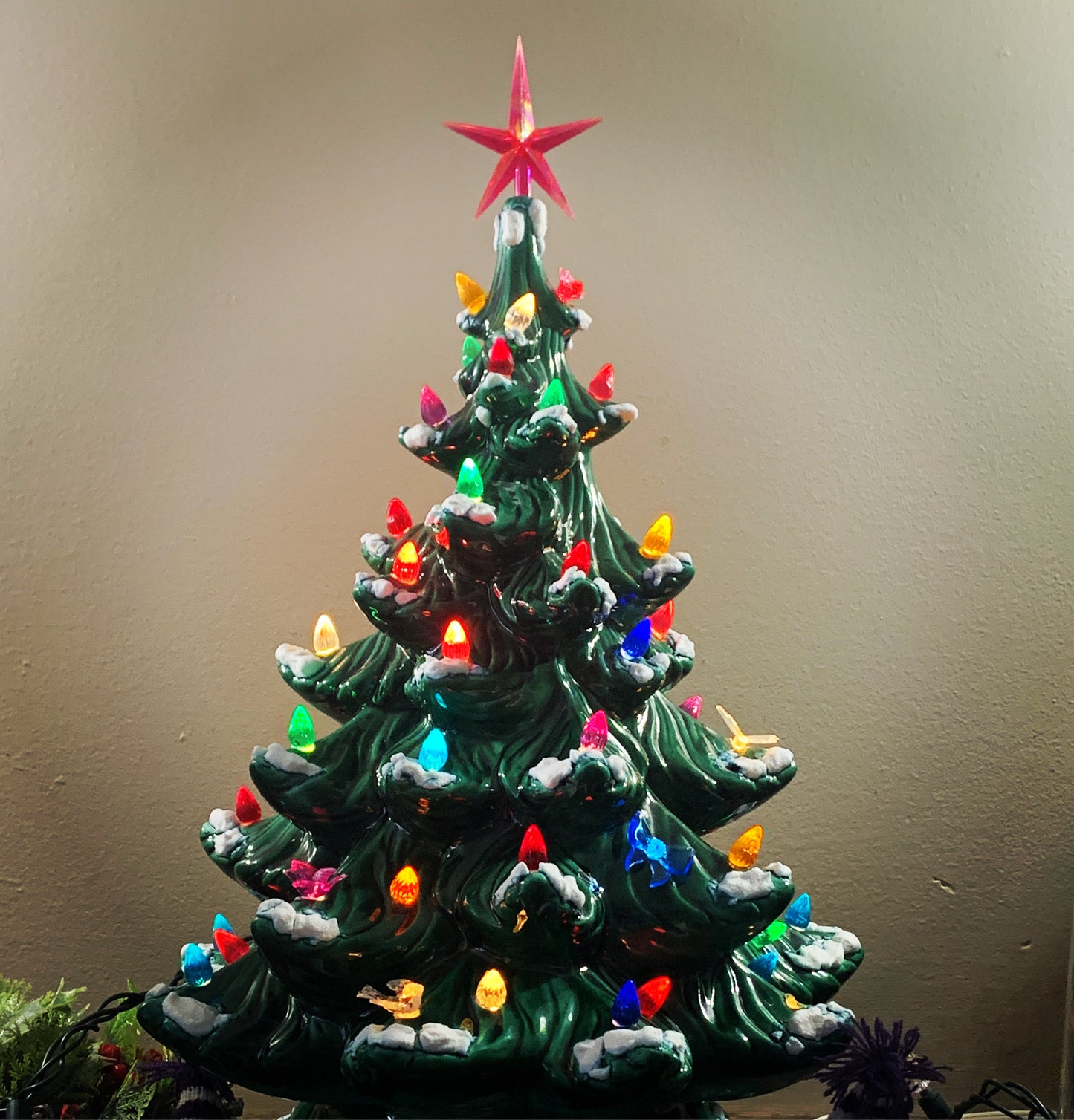 Candle Blossoms Ceramic Christmas Tree Lights Vintage Ceramic Trees Replacement Lights