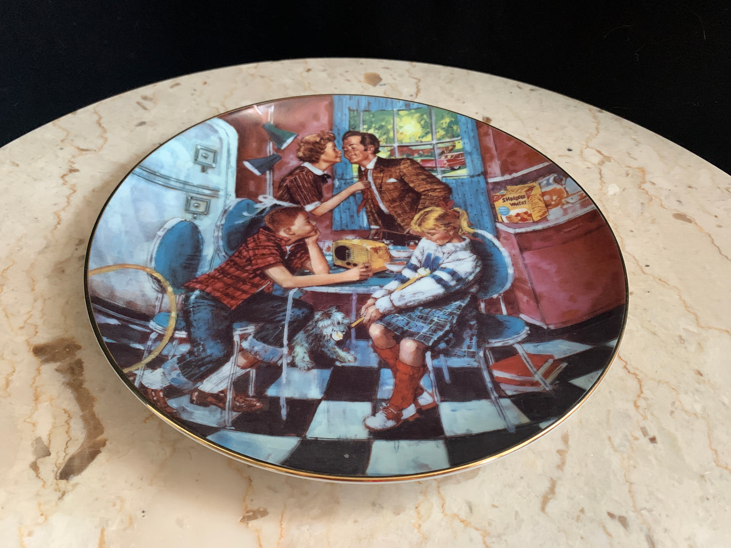 Shredded Wheat Breakfast Through the Ages Collector’s Plate