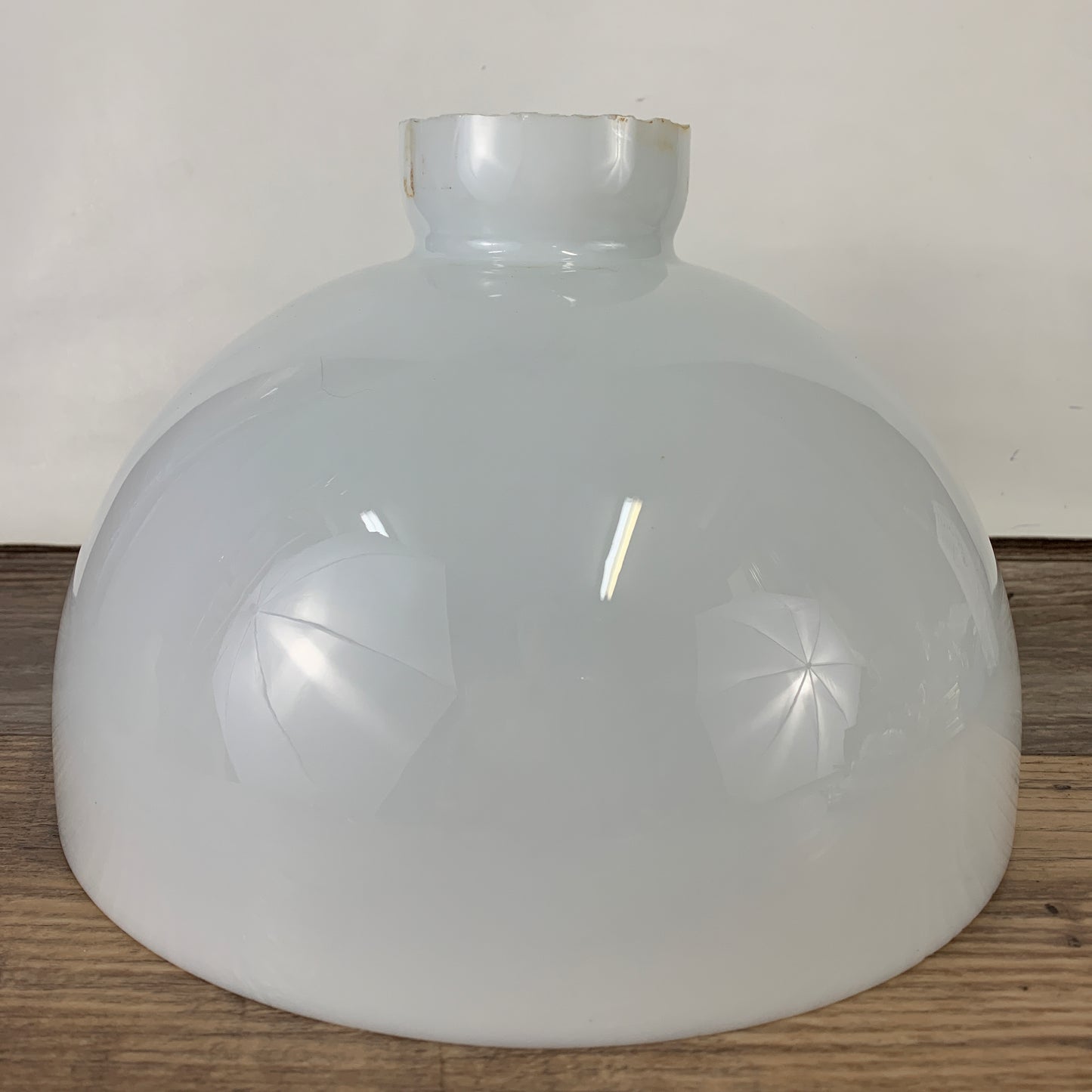 Milk Glass Pendant Shade, Dome Shaped Milk Glass Light Cover