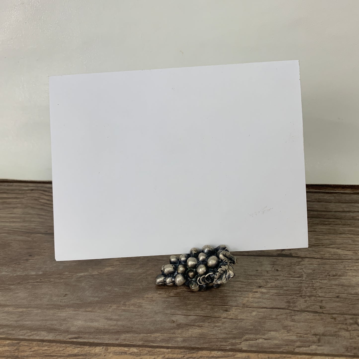 Bunches of Grapes Pewter Place Card Holders