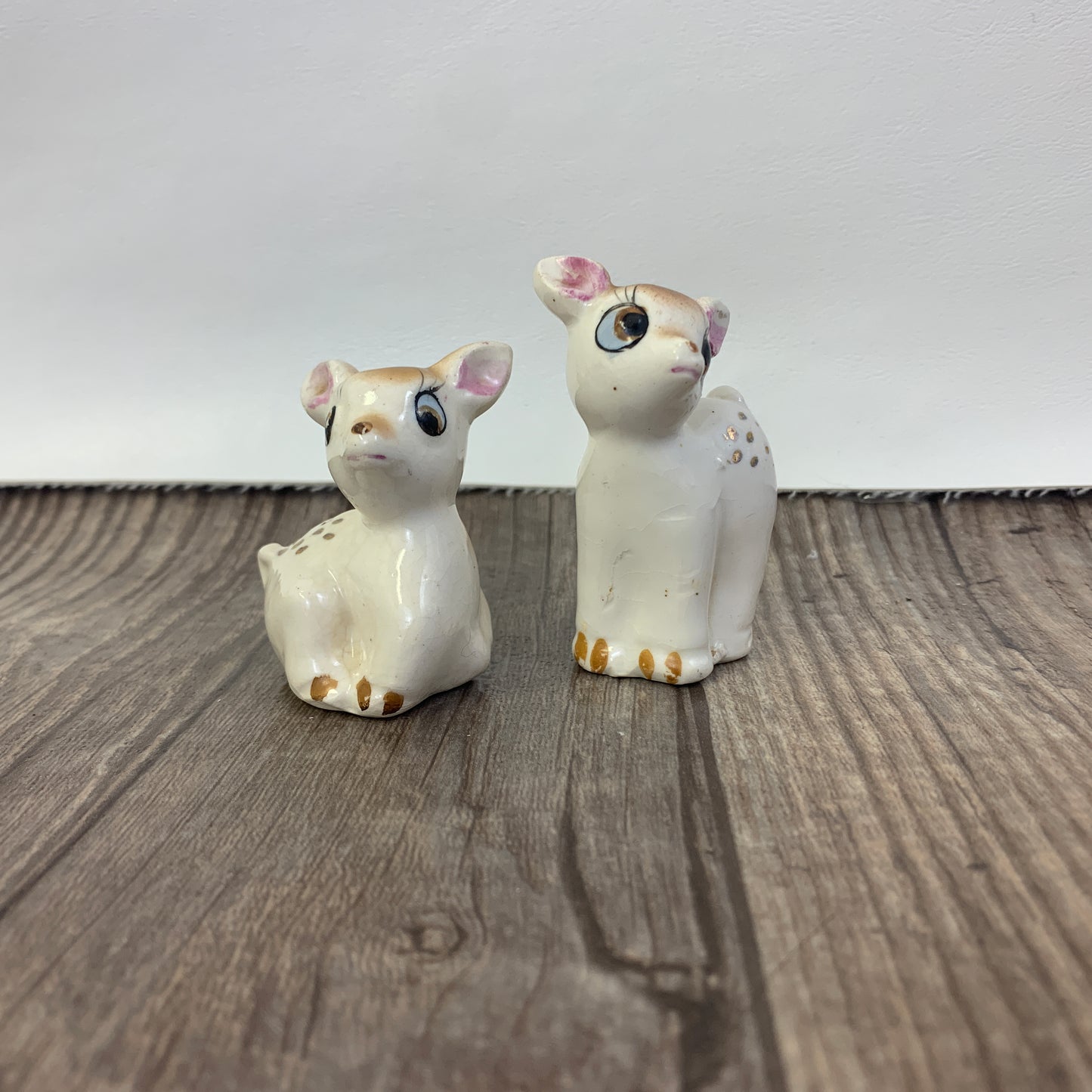 Deer Salt and Pepper Shakers, Vintage Ceramic Salt and Pepper Shakers