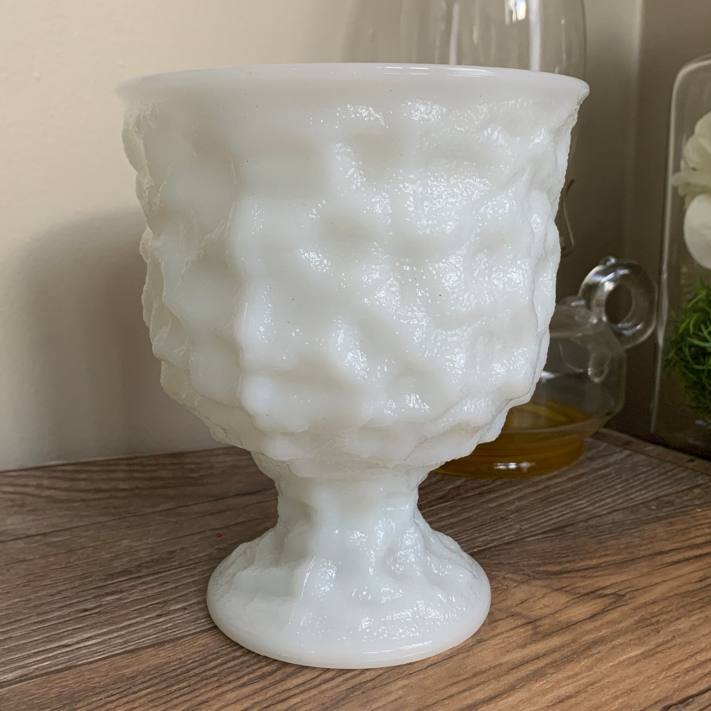 EO Brody Milk Glass Planter Vintage Milk Glass Planter