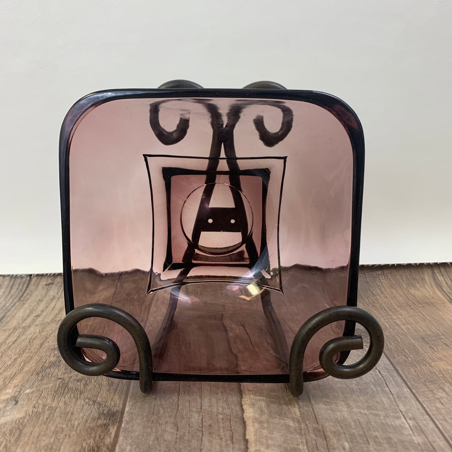 Hazel Atlas Moroccan Amethyst Colony Square Glass Bowl