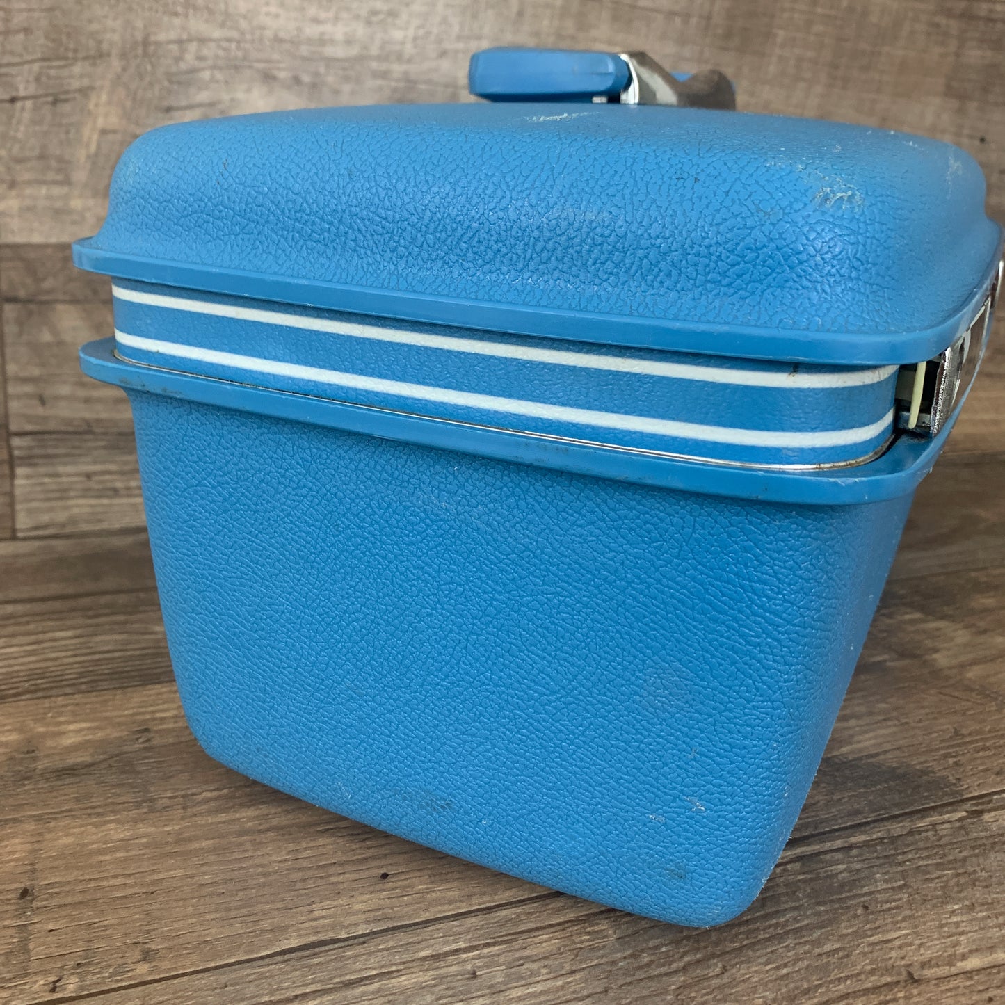 Blue Samsonite Train Case