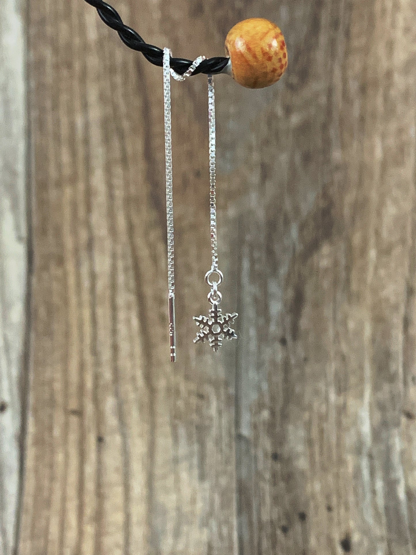 Sterling Silver Snowflake Earrings