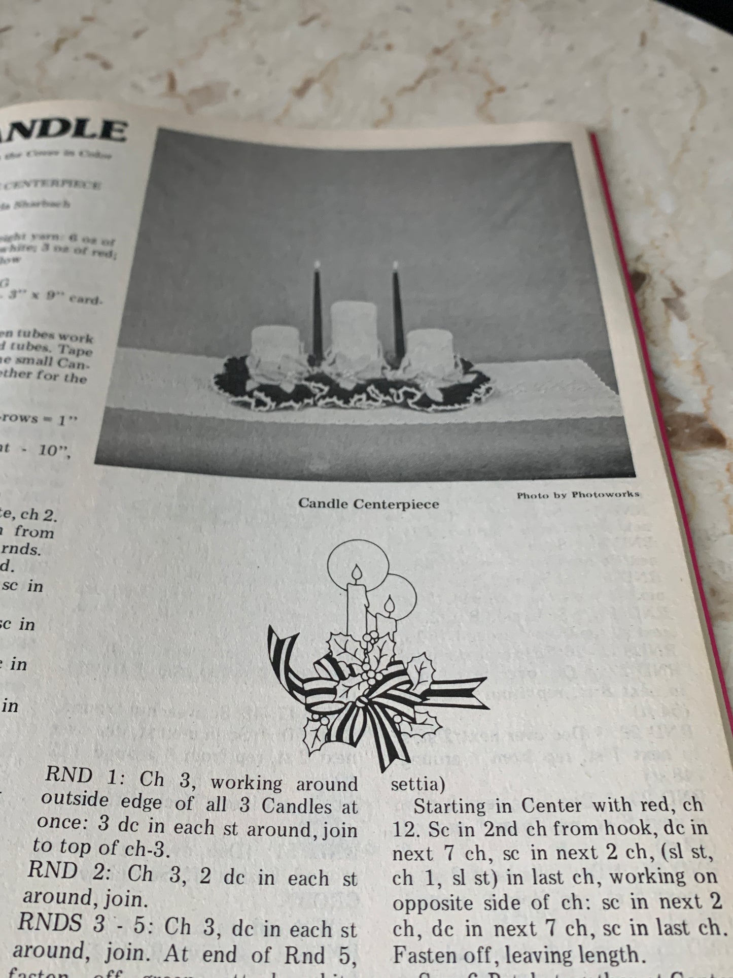 Vintage Christmas Crochet Pattern Magazine December 1985