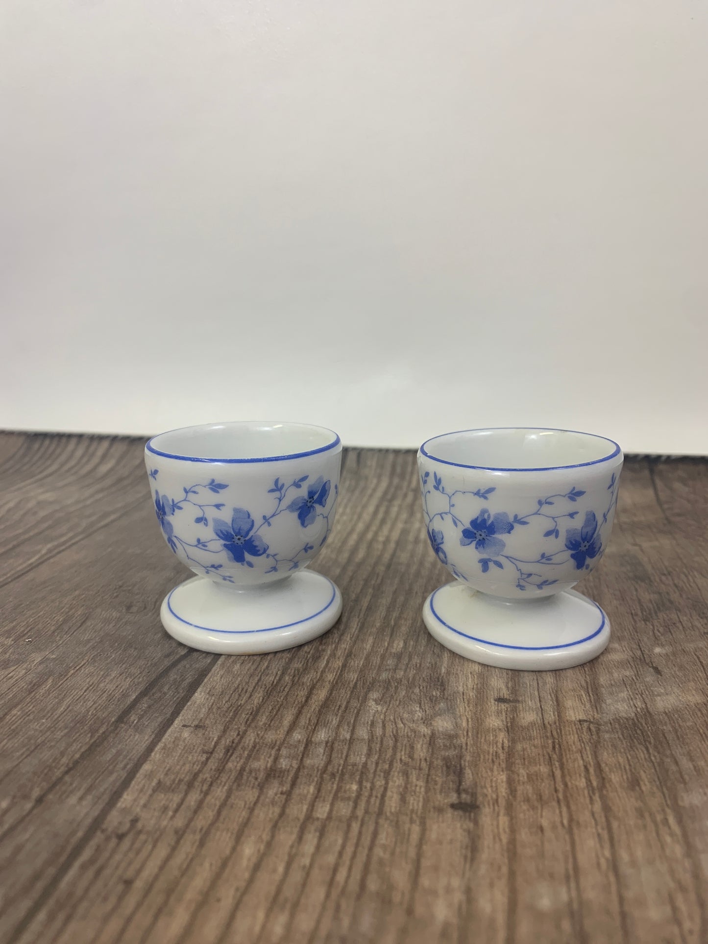 Arzberg Germany Blue Floral Egg Cups