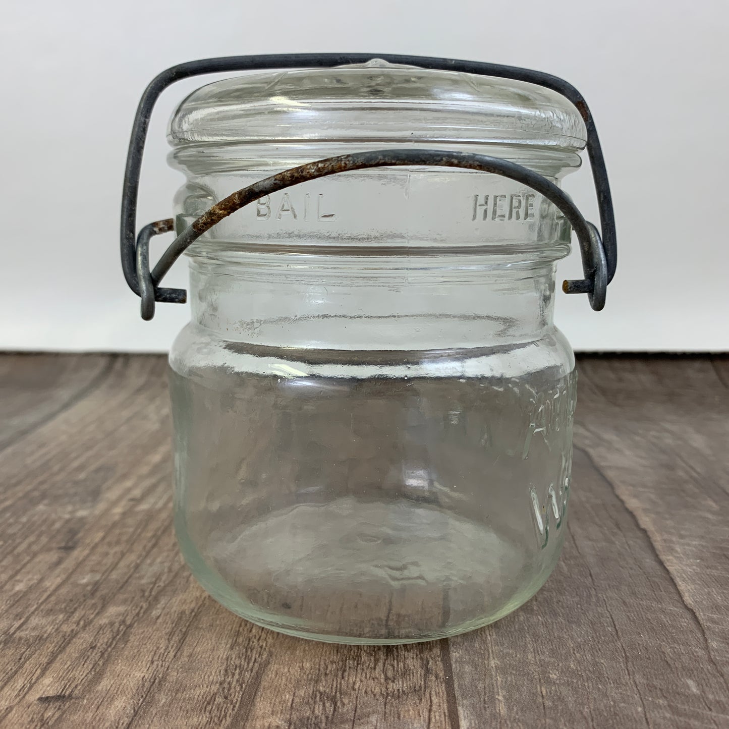 Atlas Swing Top Sealer Jar Antique Farmhouse Canning Jar Wide Mouth Jar