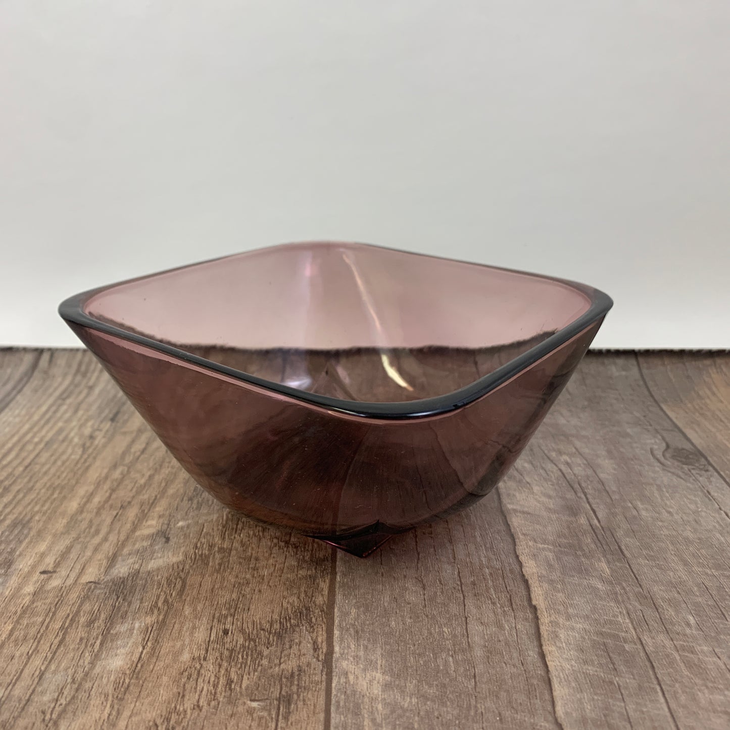 Hazel Atlas Moroccan Amethyst Colony Square Glass Bowl