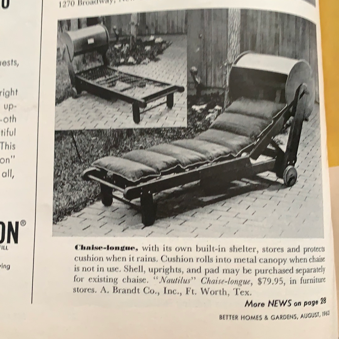Better Homes and Gardens August 1962 Vintage Magazine