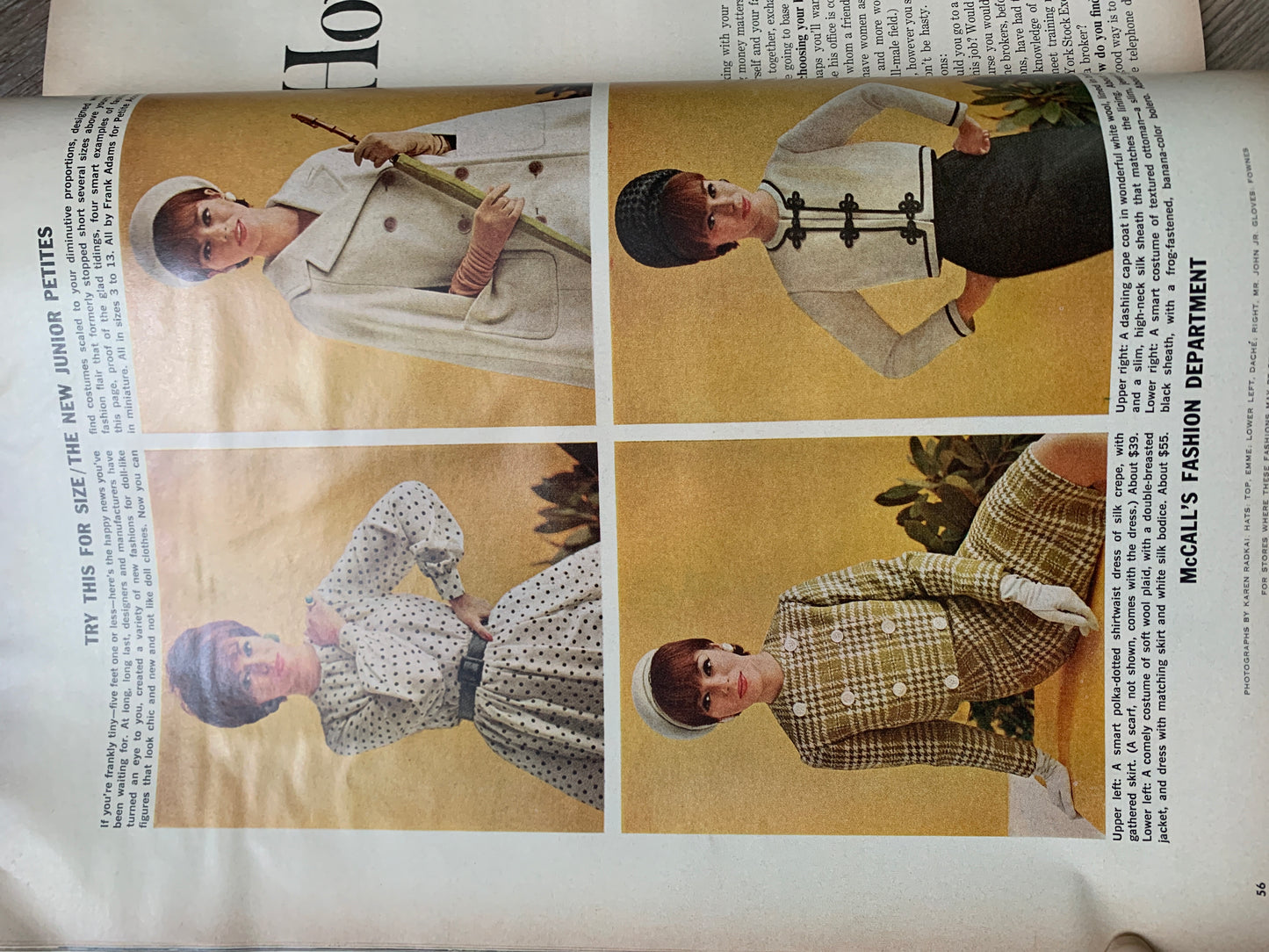 McCalls March 1962 Vintage Womans Magazine Scrapbooking Paper Ephemera