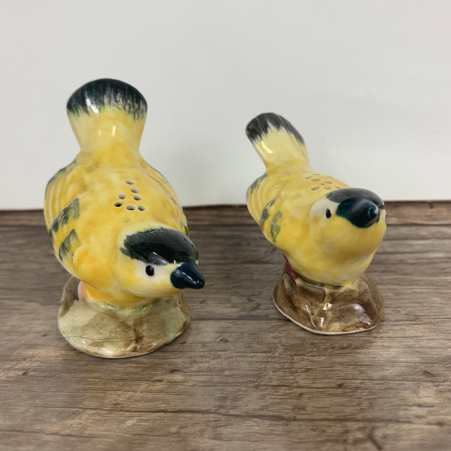 Yellow Bird Ceramic Salt and Pepper Shakers,
