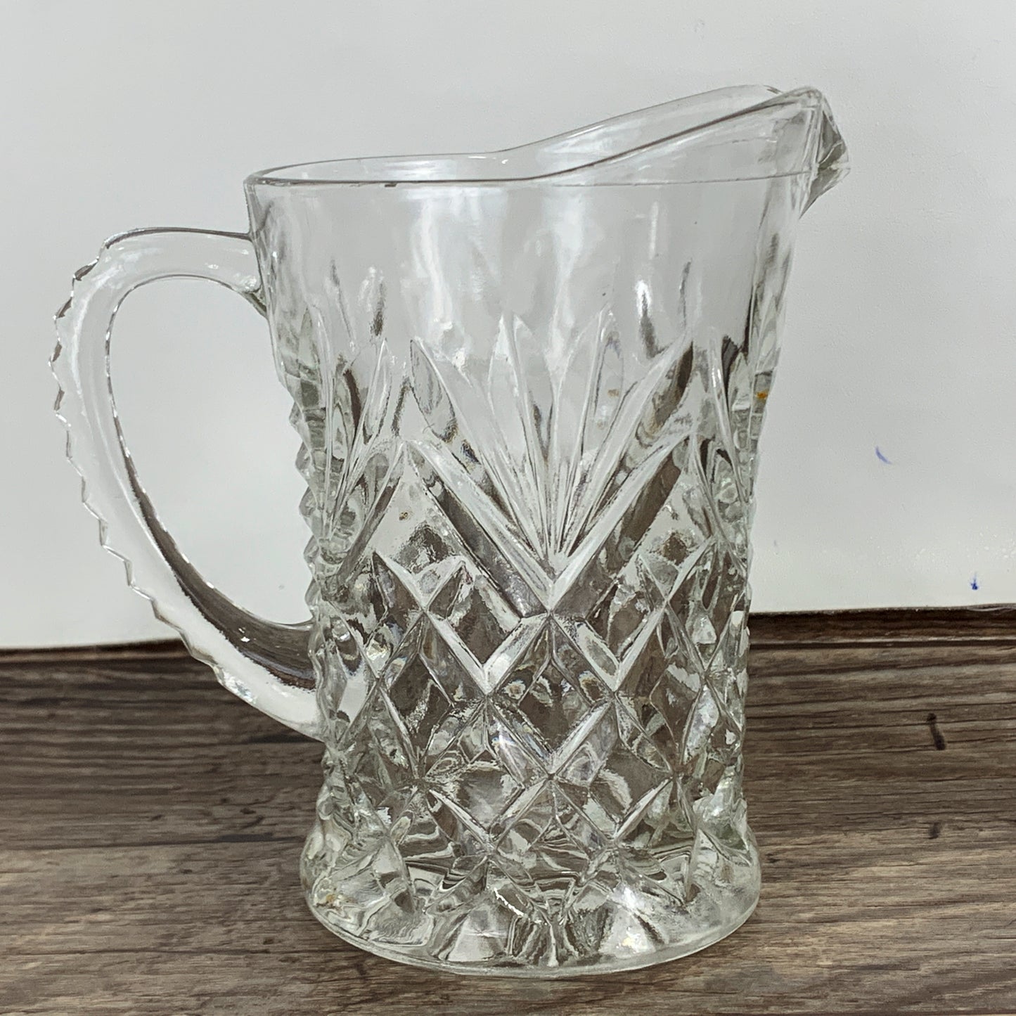 Clear Pressed Glass Small Pitcher